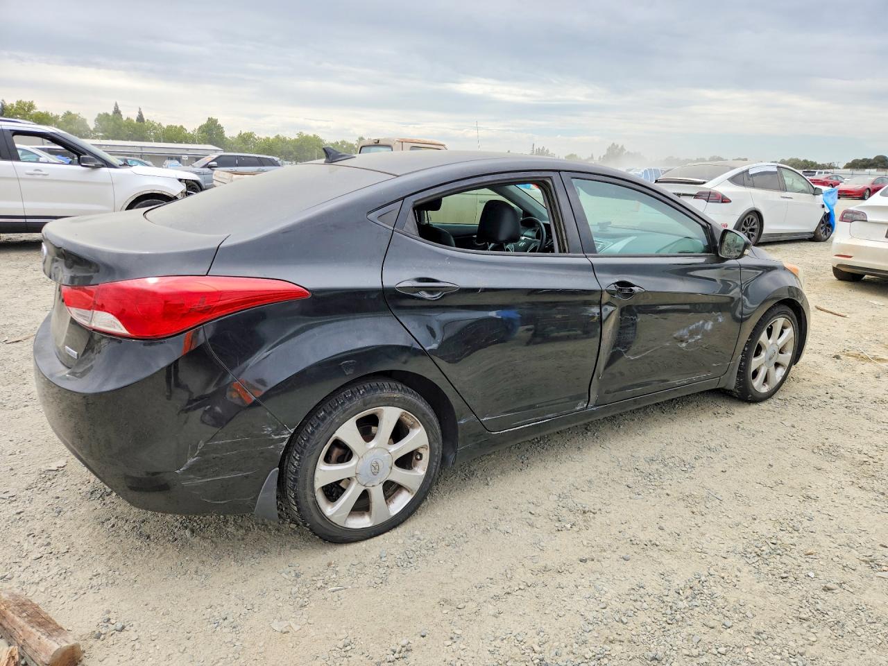 2013 Hyundai Elantra Limited Черный vin: 5NPDH4AE0DH301730