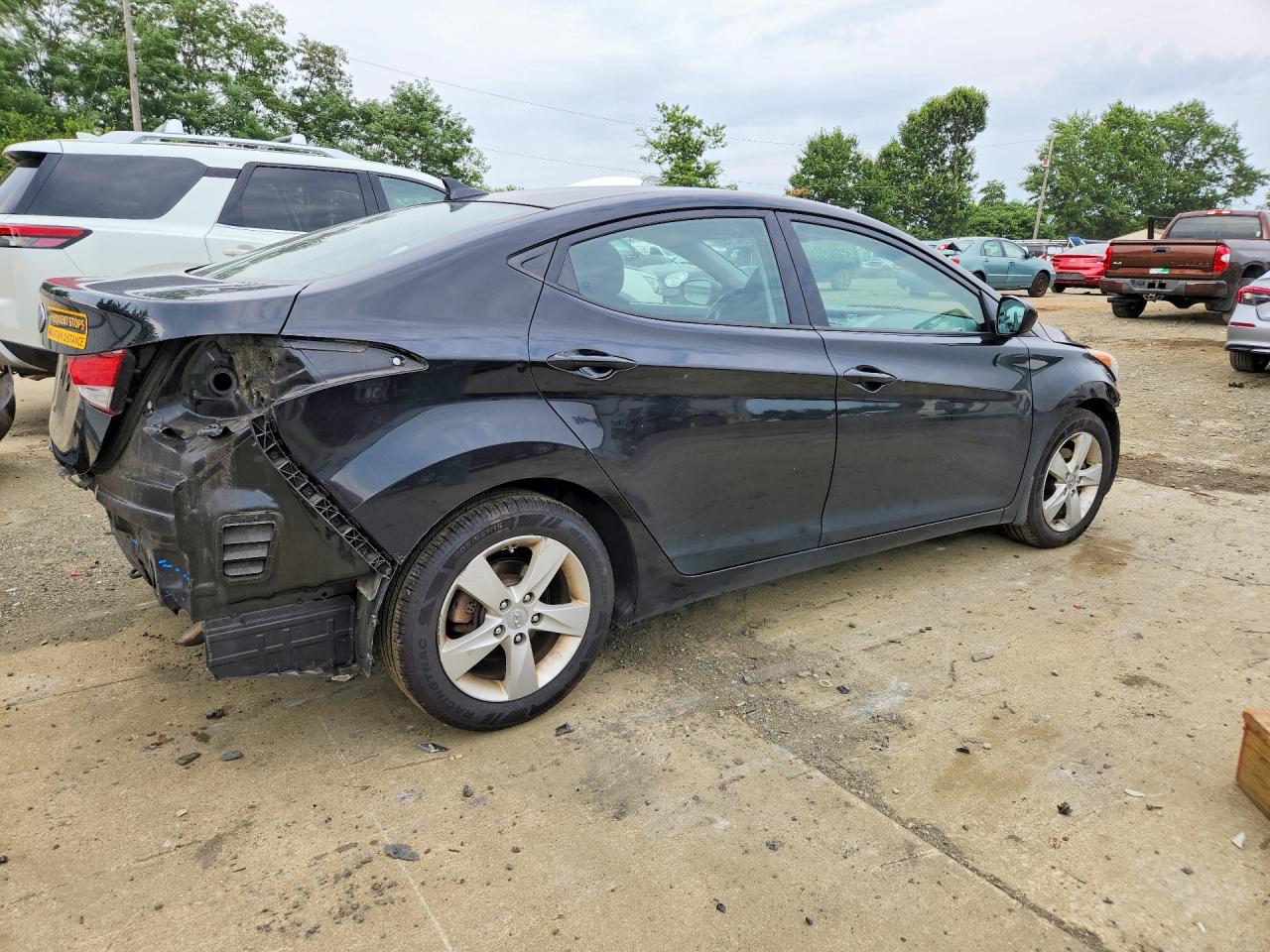 2013 Hyundai Elantra Gls Black vin: 5NPDH4AE0DH301999