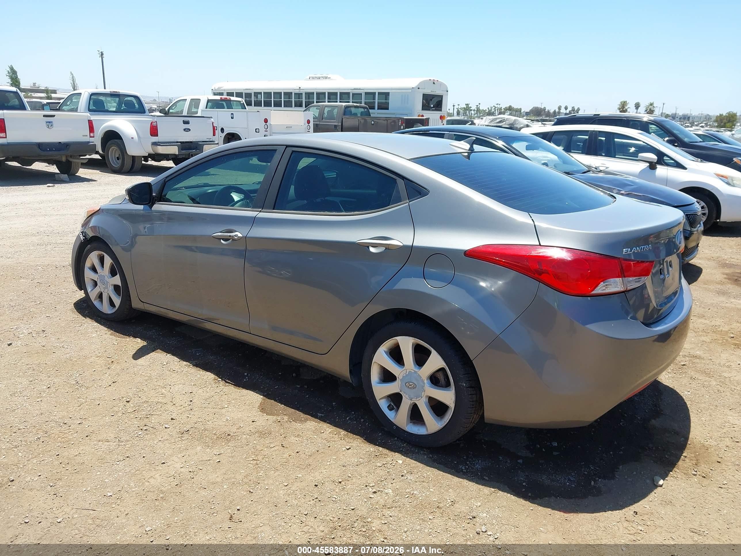2013 Hyundai Elantra Limited Gray vin: 5NPDH4AE0DH306233