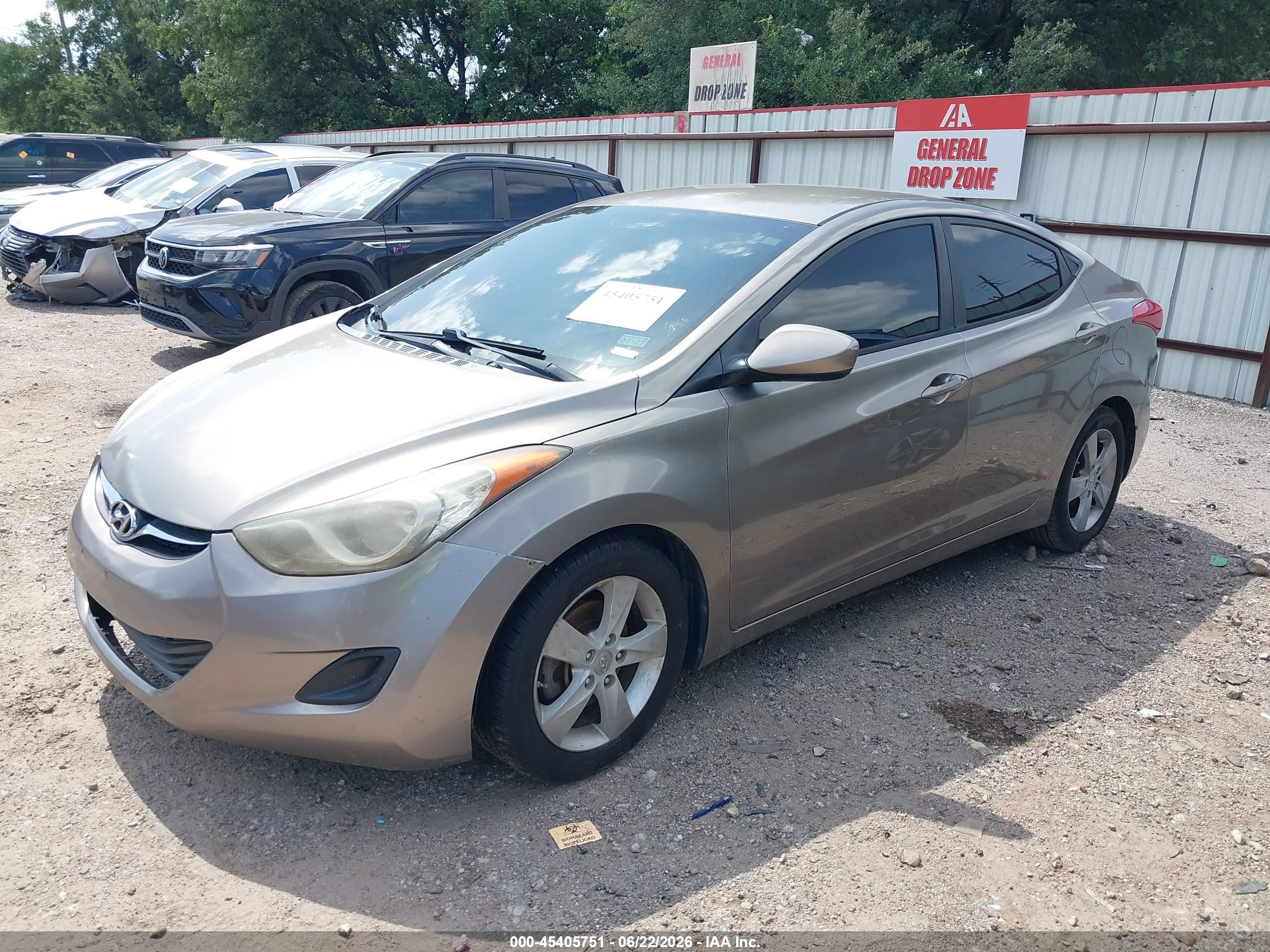 2013 Hyundai Elantra Gls Brown vin: 5NPDH4AE0DH306409