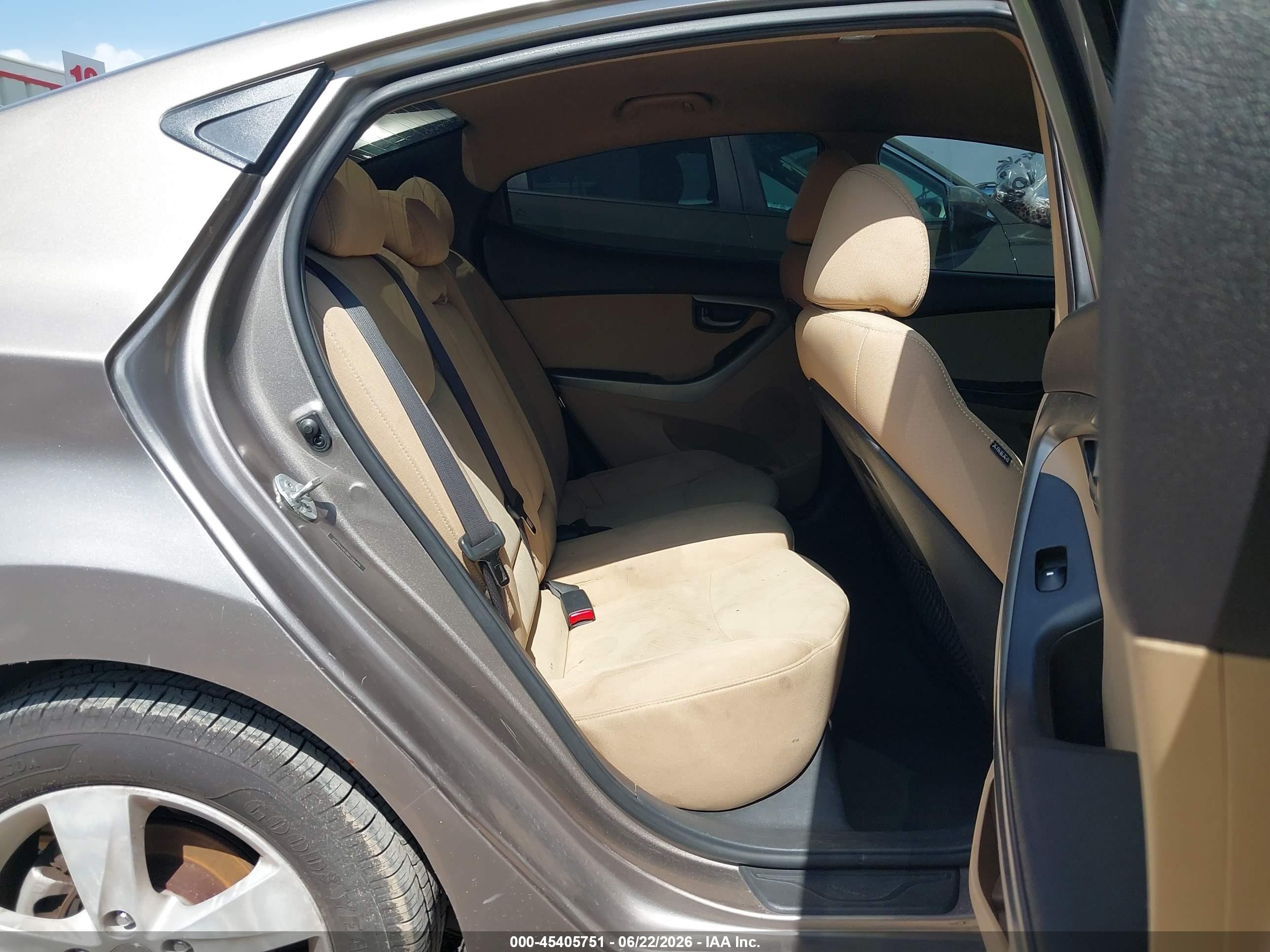 2013 Hyundai Elantra Gls Brown vin: 5NPDH4AE0DH306409