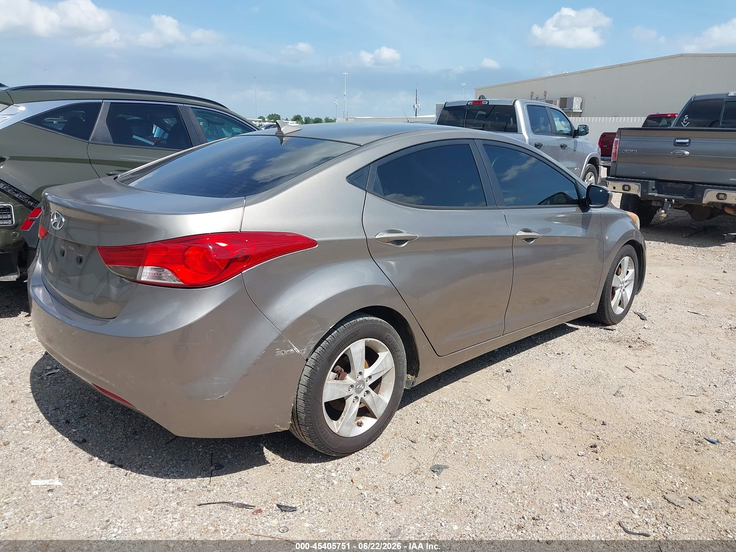 2013 Hyundai Elantra Gls Brown vin: 5NPDH4AE0DH306409