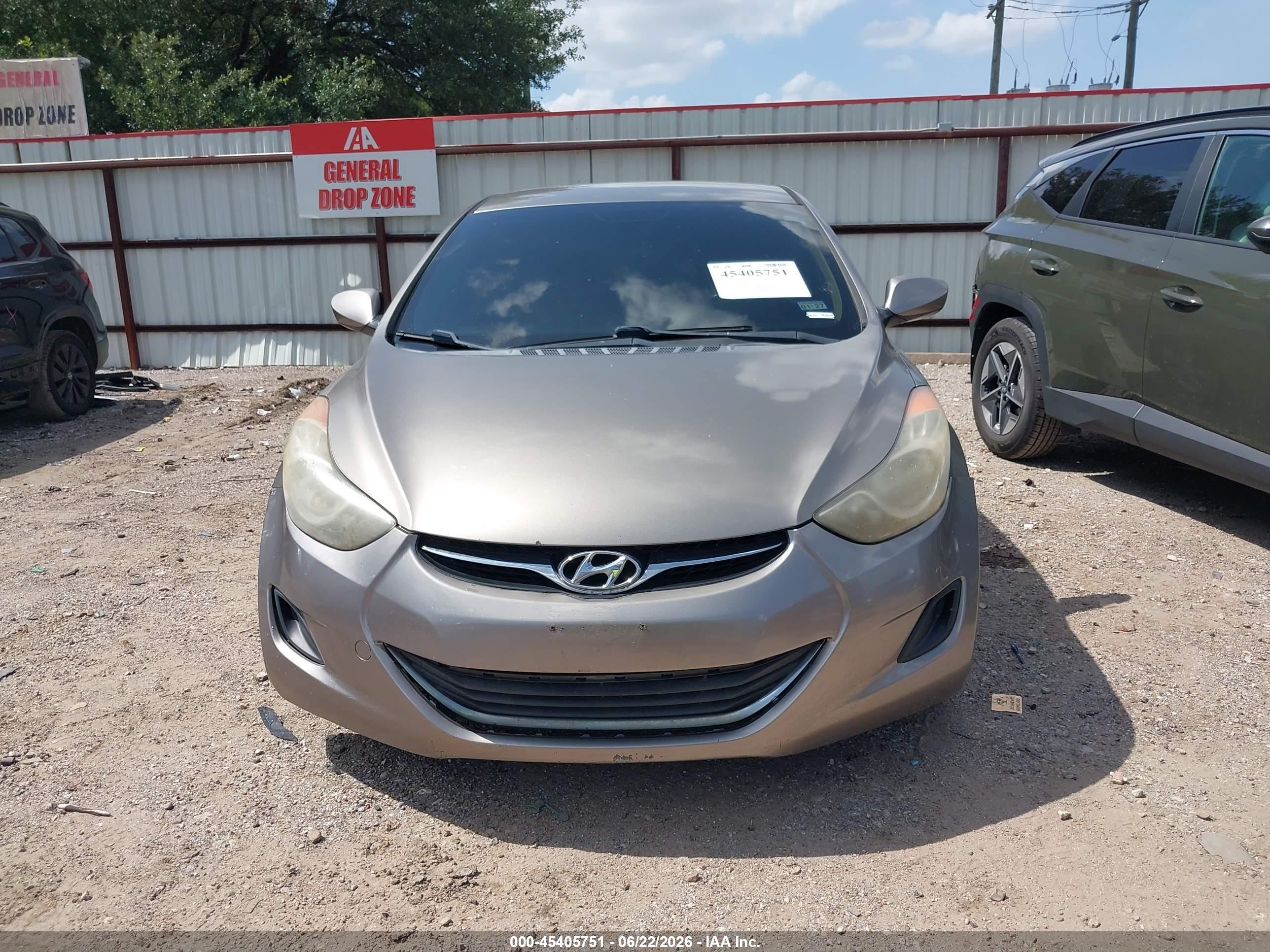 2013 Hyundai Elantra Gls Brown vin: 5NPDH4AE0DH306409