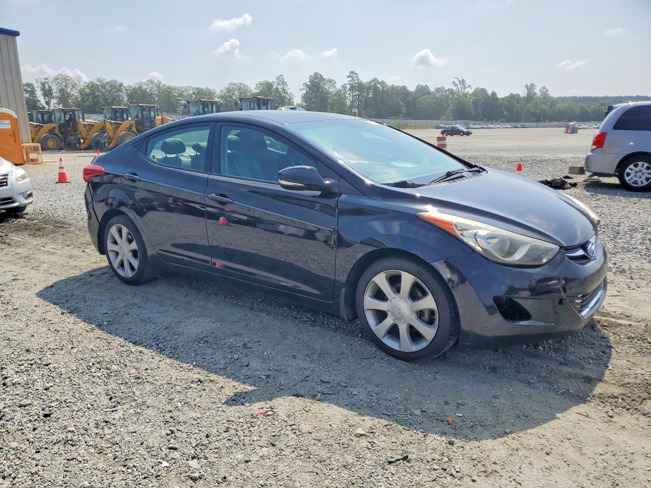 2013 Hyundai Elantra Gls Black vin: 5NPDH4AE0DH309472