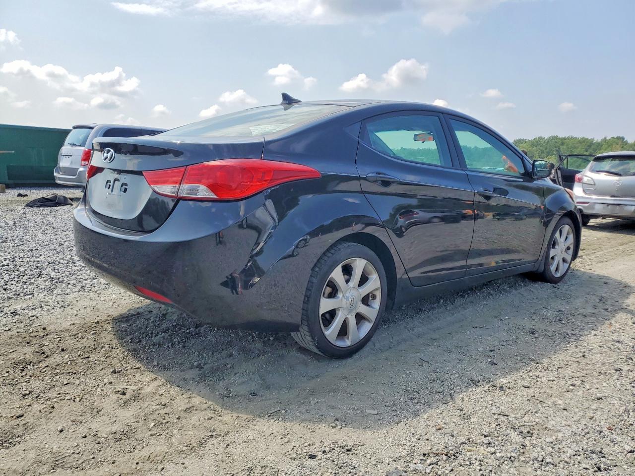 2013 Hyundai Elantra Gls Black vin: 5NPDH4AE0DH309472