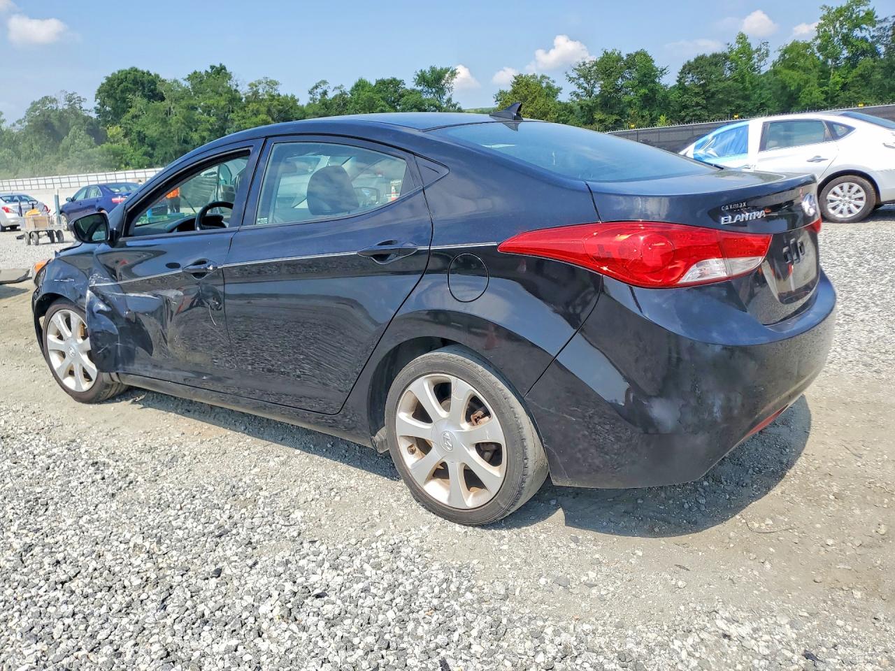 2013 Hyundai Elantra Gls Black vin: 5NPDH4AE0DH309472