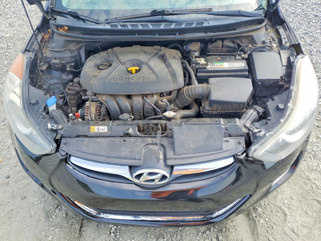 2013 Hyundai Elantra Gls Black vin: 5NPDH4AE0DH309472