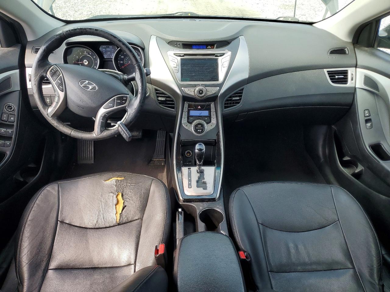 2013 Hyundai Elantra Gls Black vin: 5NPDH4AE0DH309472