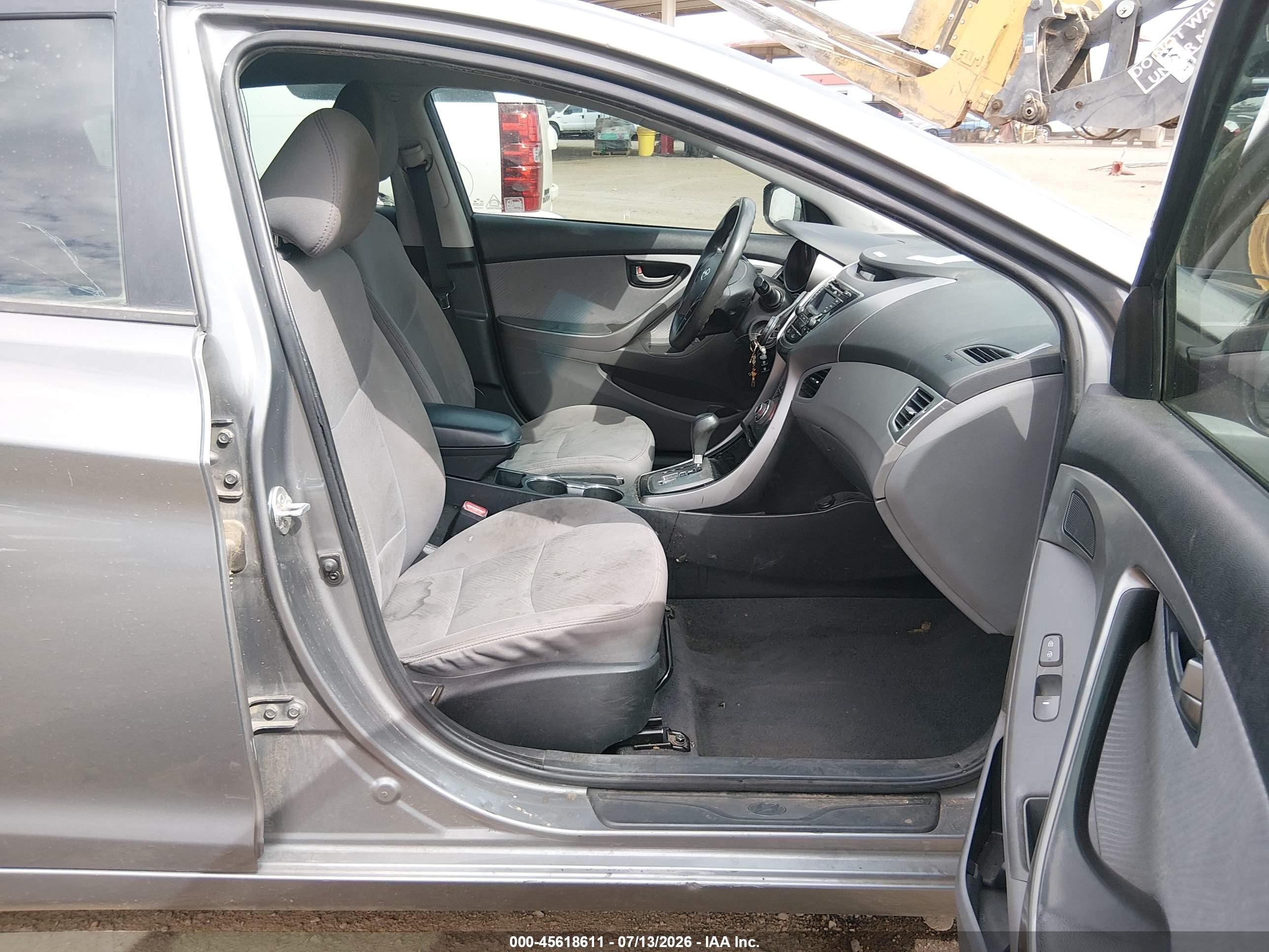 2013 Hyundai Elantra Gls Gray vin: 5NPDH4AE0DH309682
