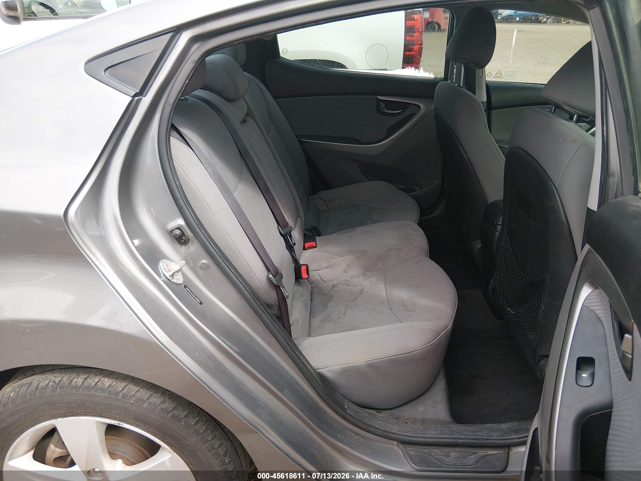 2013 Hyundai Elantra Gls Gray vin: 5NPDH4AE0DH309682
