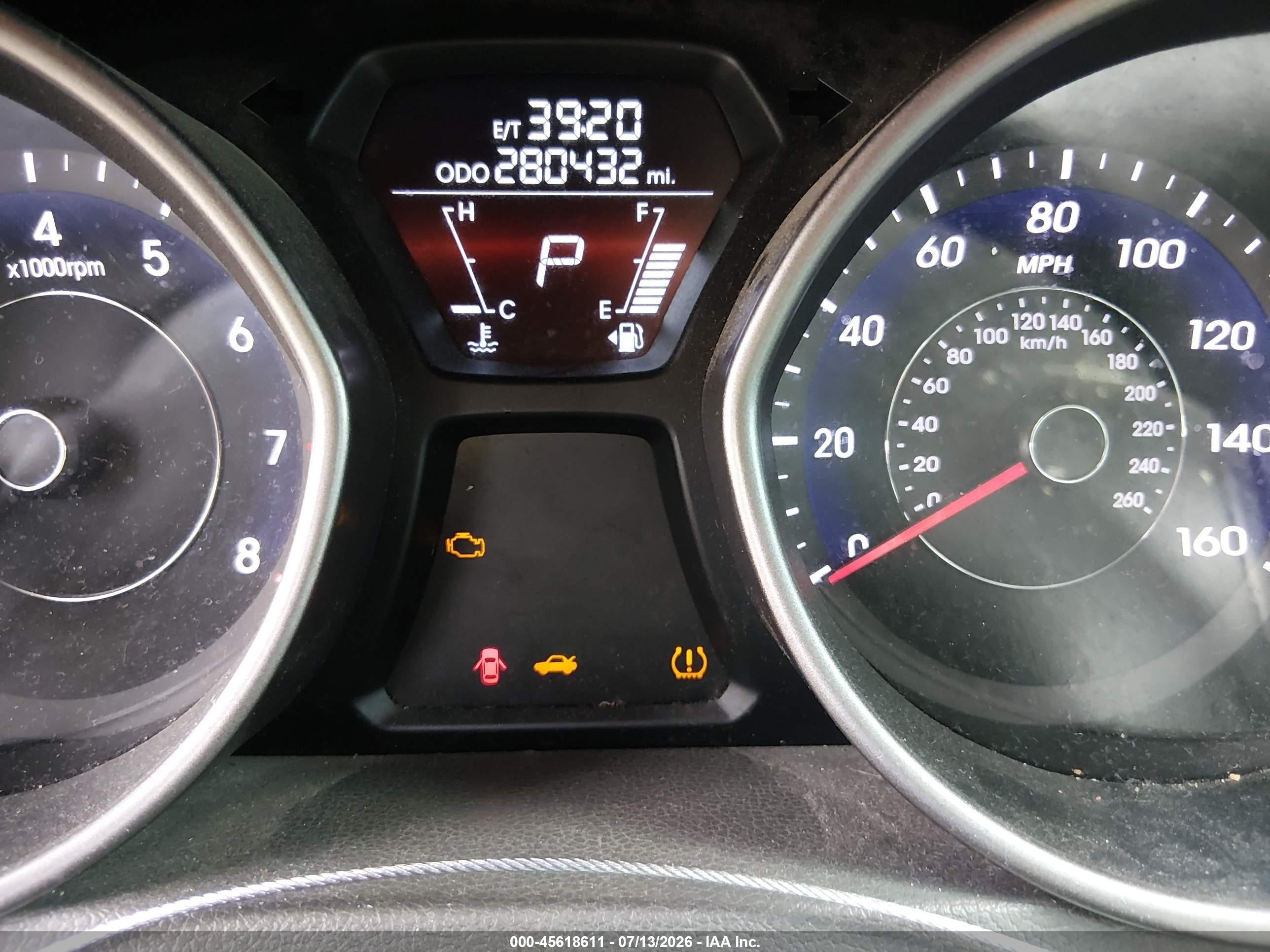 2013 Hyundai Elantra Gls Gray vin: 5NPDH4AE0DH309682