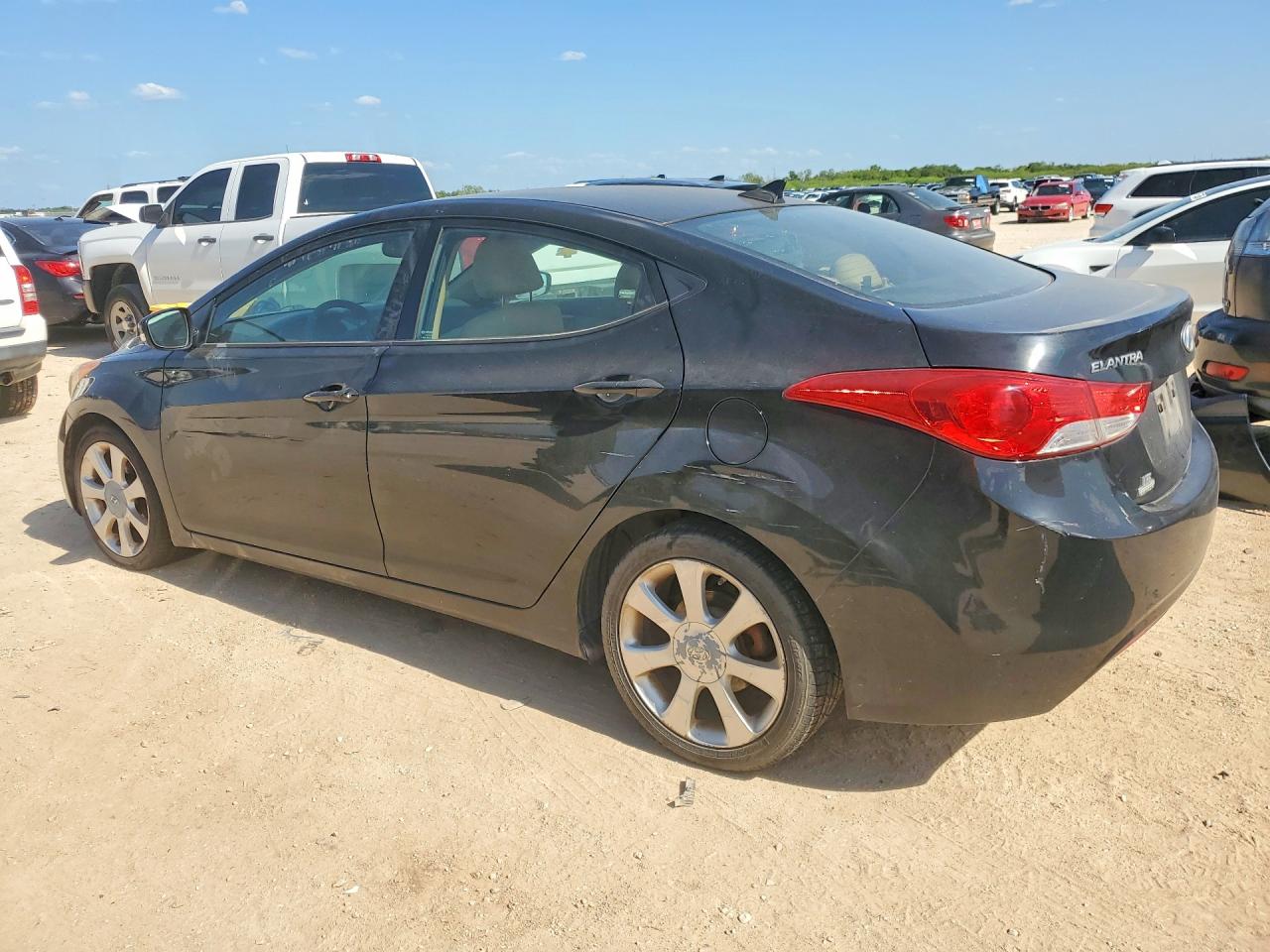 2013 Hyundai Elantra Limited Black vin: 5NPDH4AE0DH311531