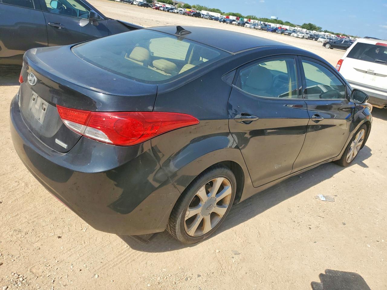 2013 Hyundai Elantra Limited Black vin: 5NPDH4AE0DH311531