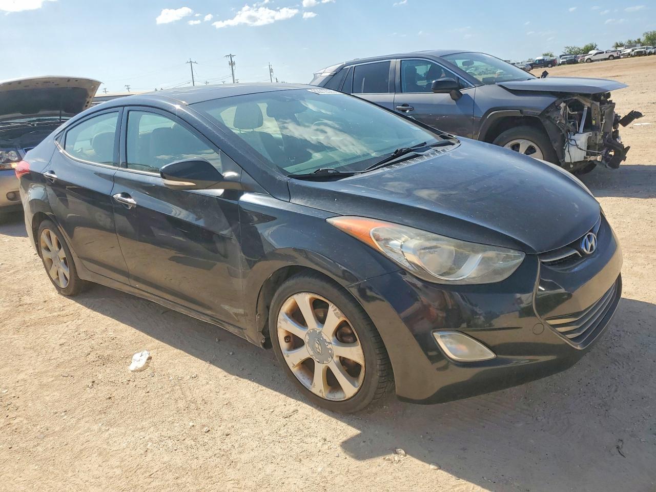 2013 Hyundai Elantra Limited Black vin: 5NPDH4AE0DH311531