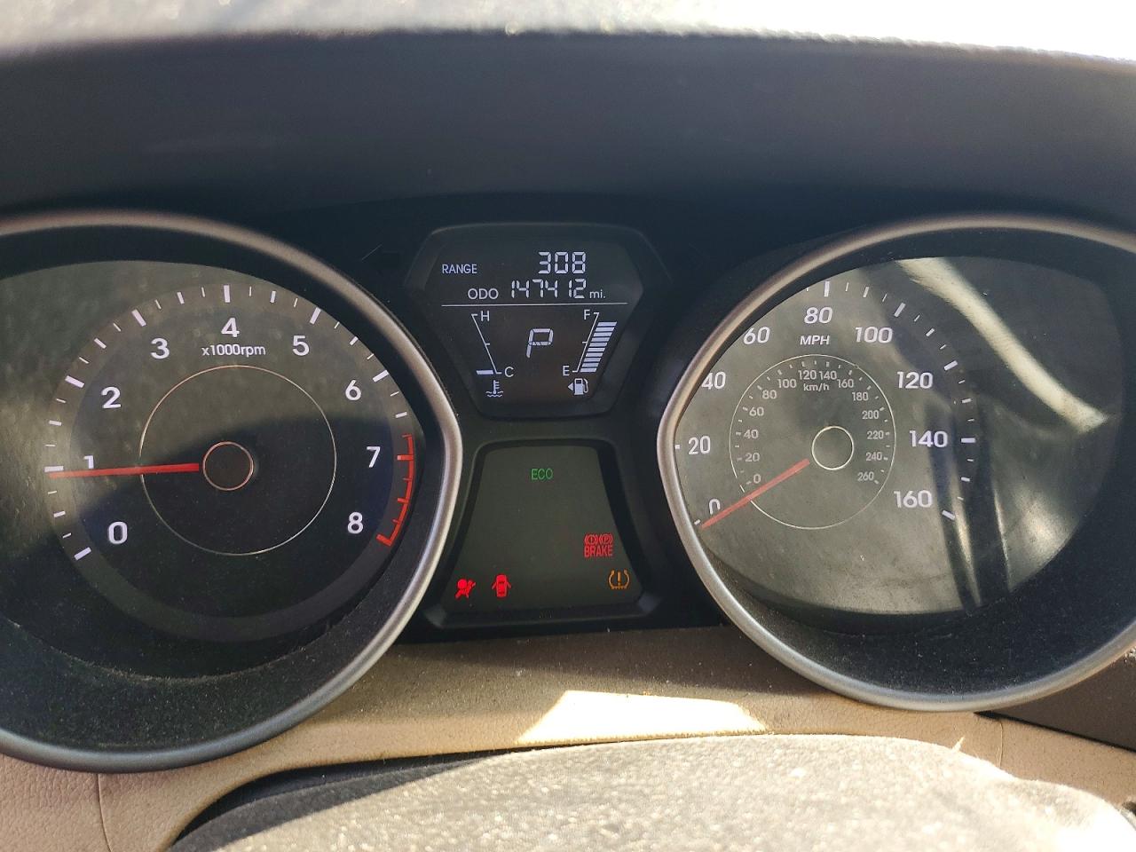 2013 Hyundai Elantra Gls Brown vin: 5NPDH4AE0DH316941