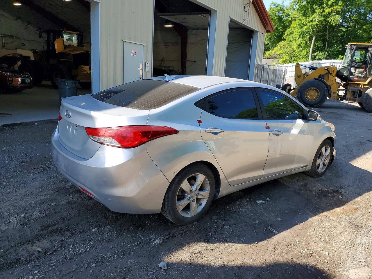 2013 Hyundai Elantra Gls Silver vin: 5NPDH4AE0DH319516