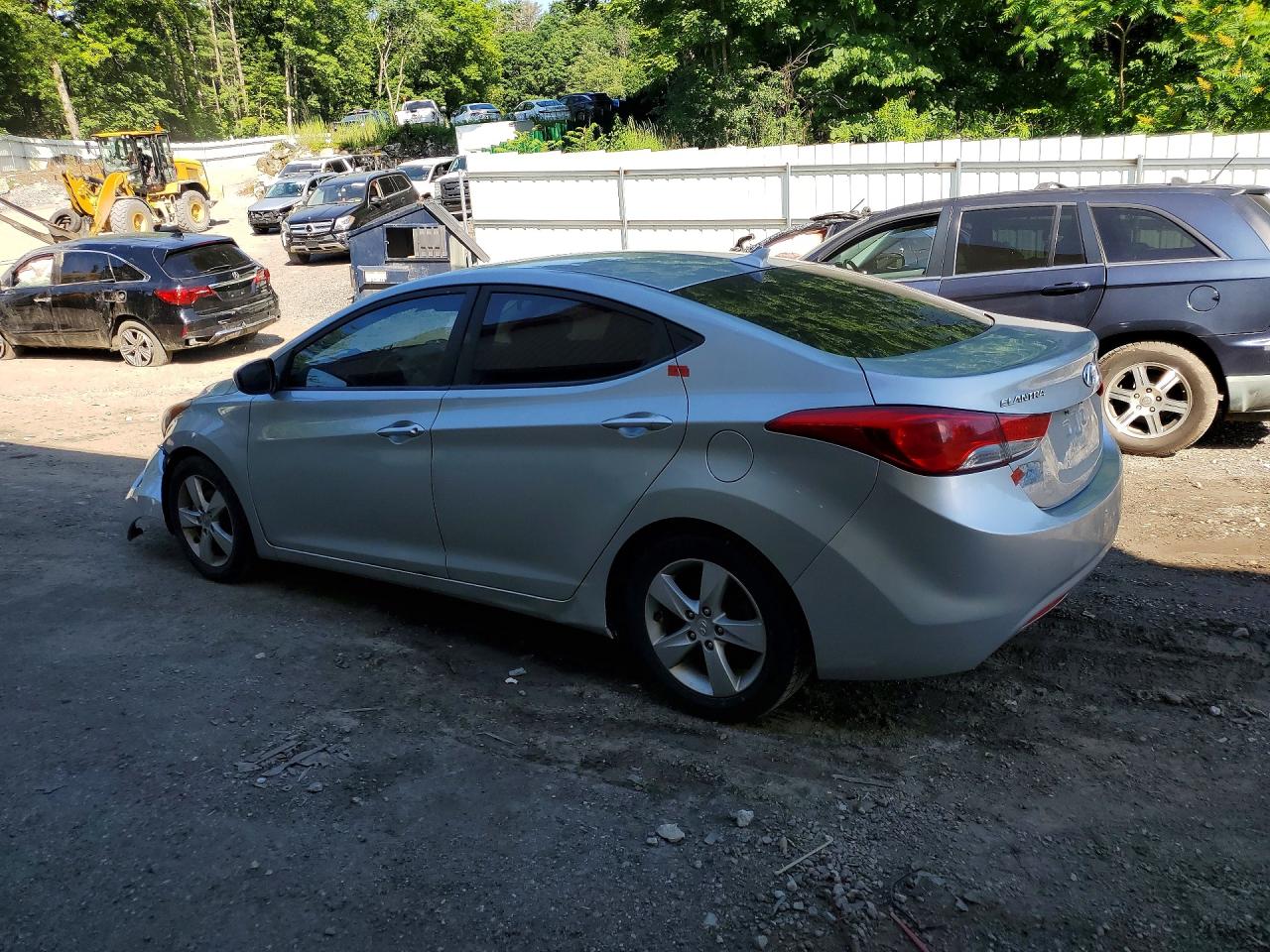 2013 Hyundai Elantra Gls Silver vin: 5NPDH4AE0DH319516