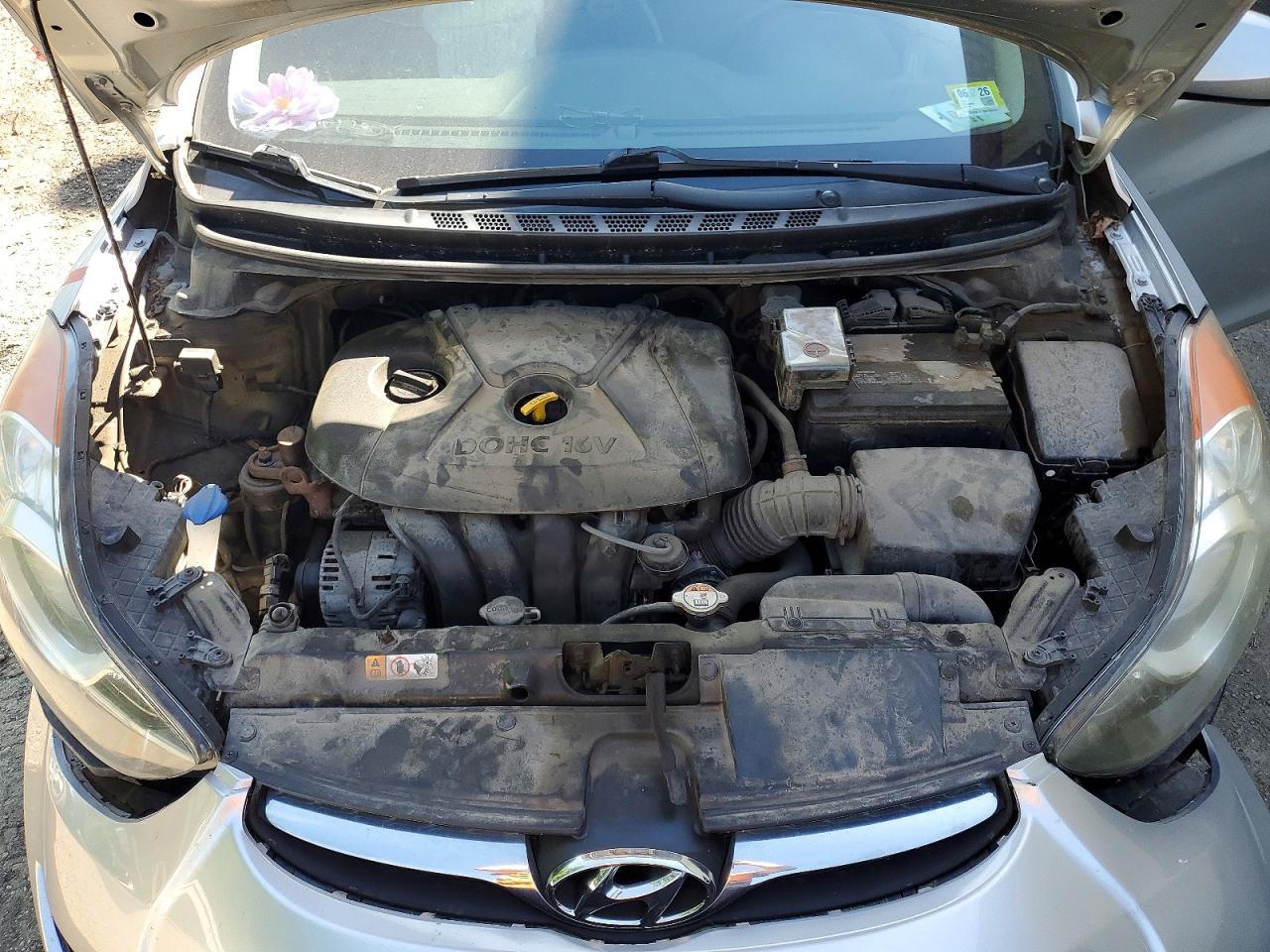 2013 Hyundai Elantra Gls Silver vin: 5NPDH4AE0DH319516