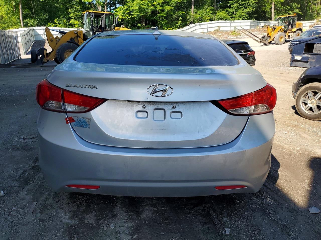 2013 Hyundai Elantra Gls Silver vin: 5NPDH4AE0DH319516