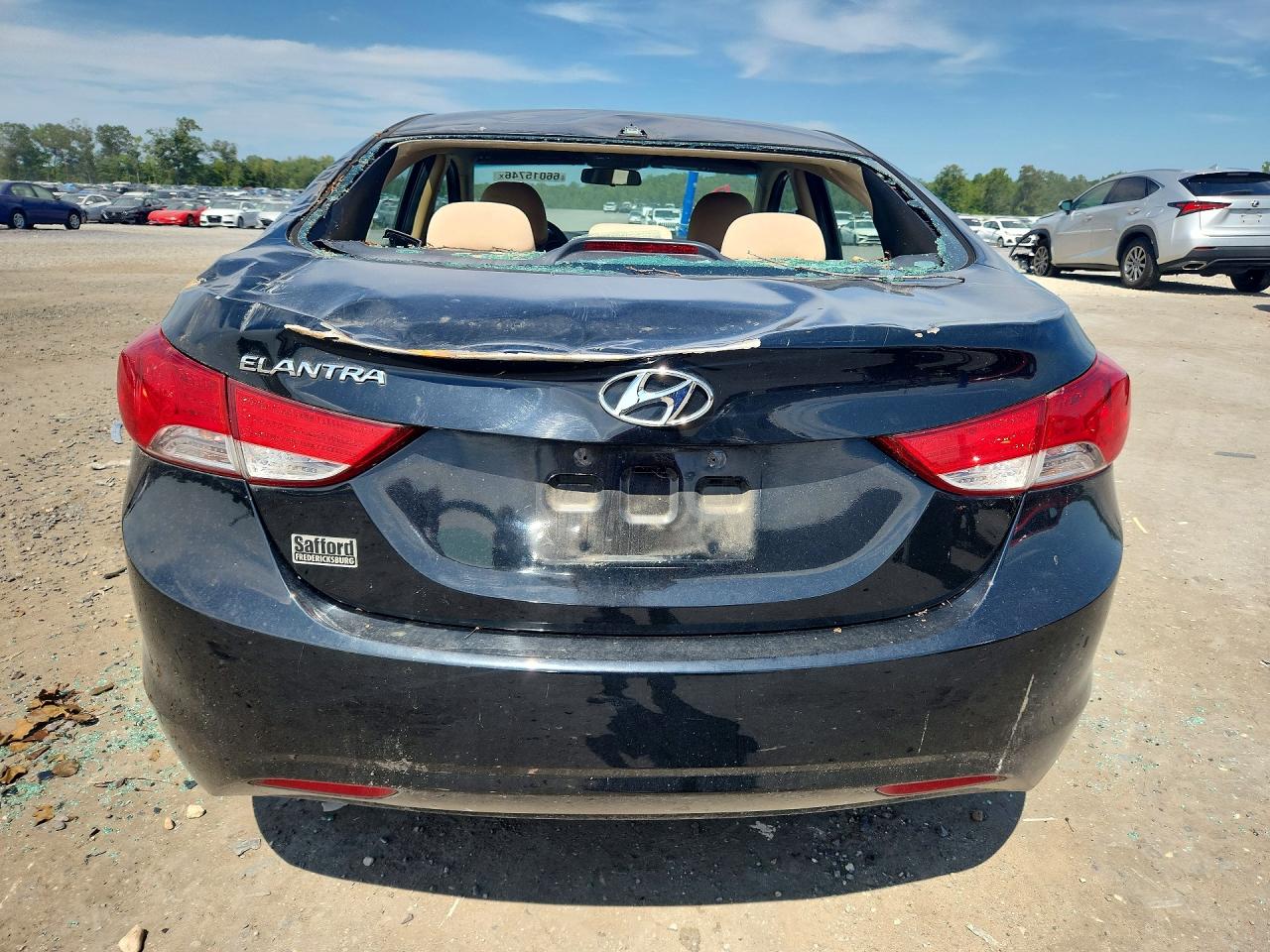 2013 Hyundai Elantra Gls Black vin: 5NPDH4AE0DH321105
