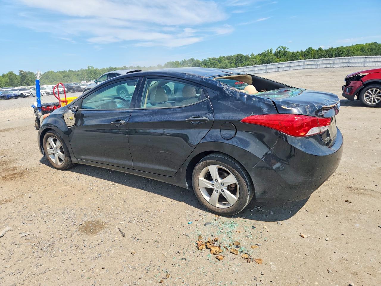 2013 Hyundai Elantra Gls Black vin: 5NPDH4AE0DH321105