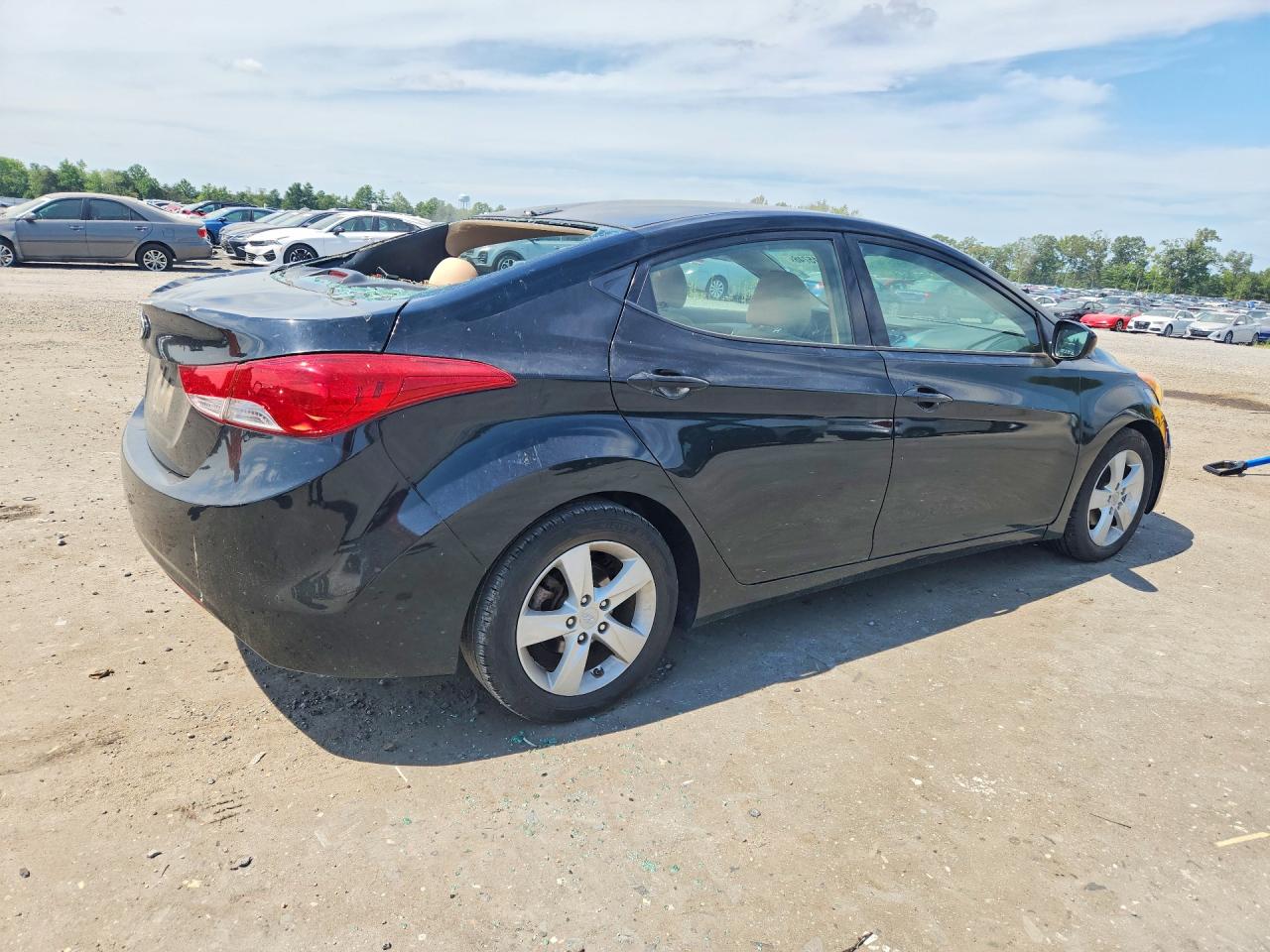 2013 Hyundai Elantra Gls Black vin: 5NPDH4AE0DH321105