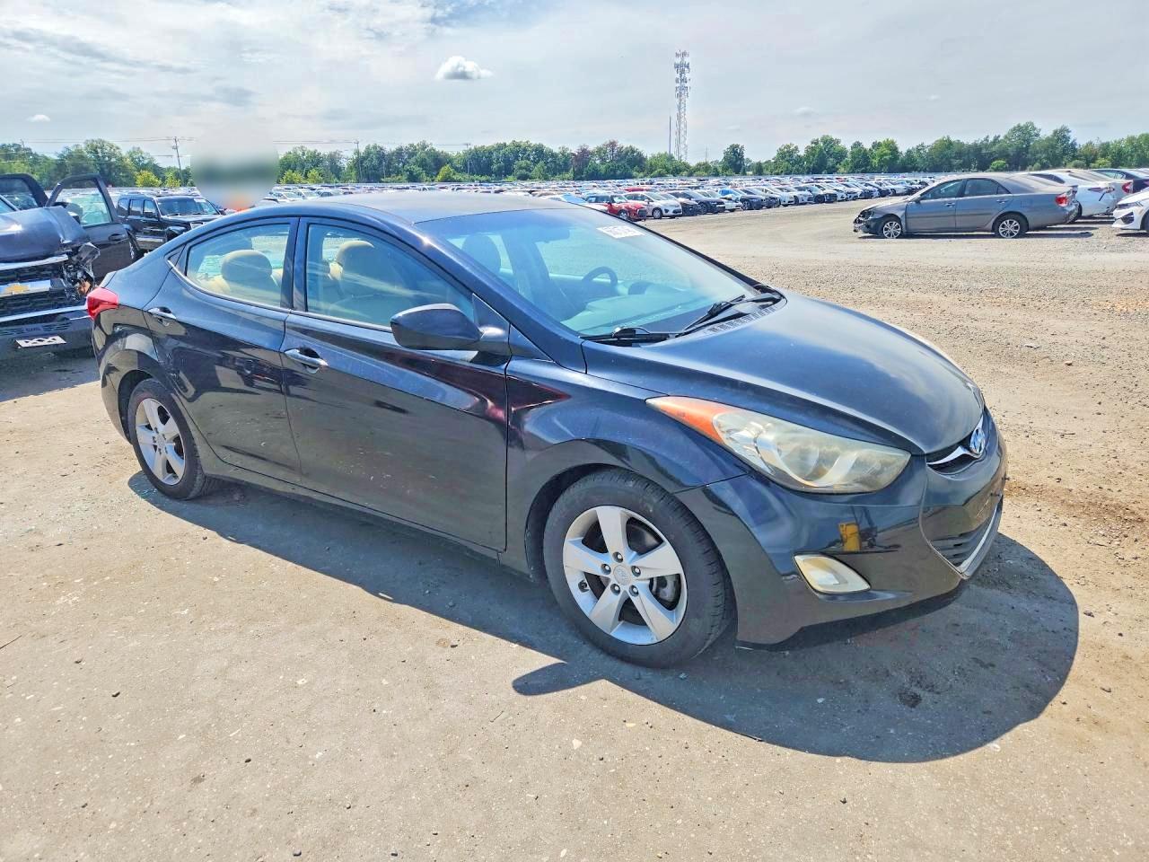 2013 Hyundai Elantra Gls Black vin: 5NPDH4AE0DH321105