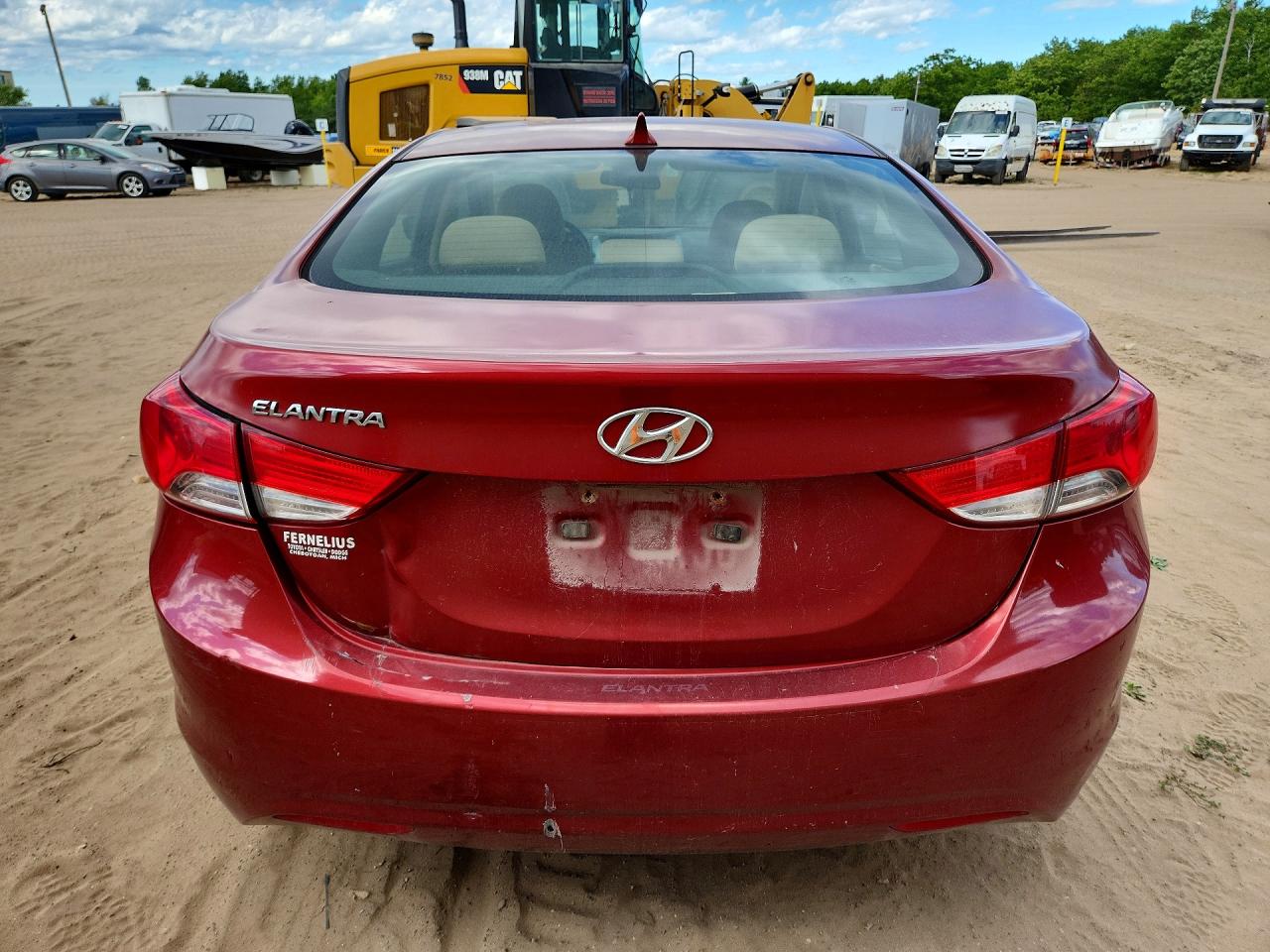 2013 Hyundai Elantra Gls Красный vin: 5NPDH4AE0DH325199