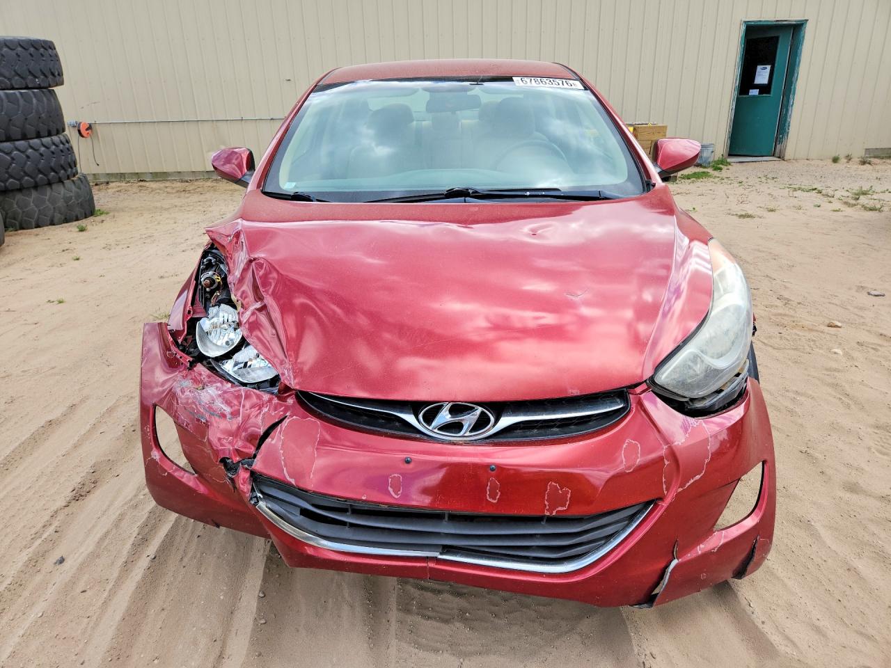 2013 Hyundai Elantra Gls Красный vin: 5NPDH4AE0DH325199