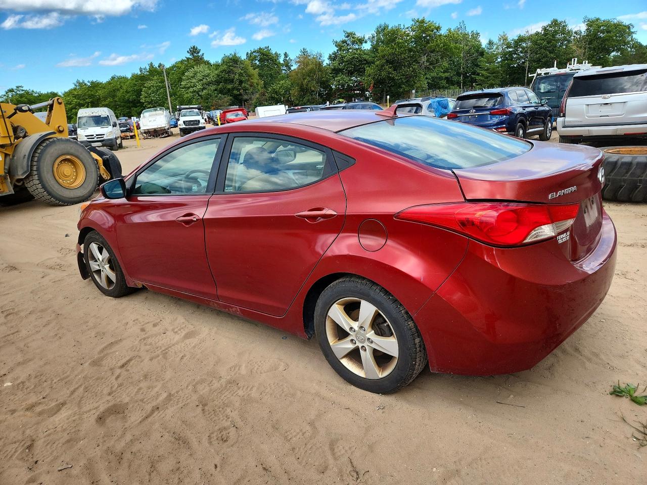 2013 Hyundai Elantra Gls Красный vin: 5NPDH4AE0DH325199