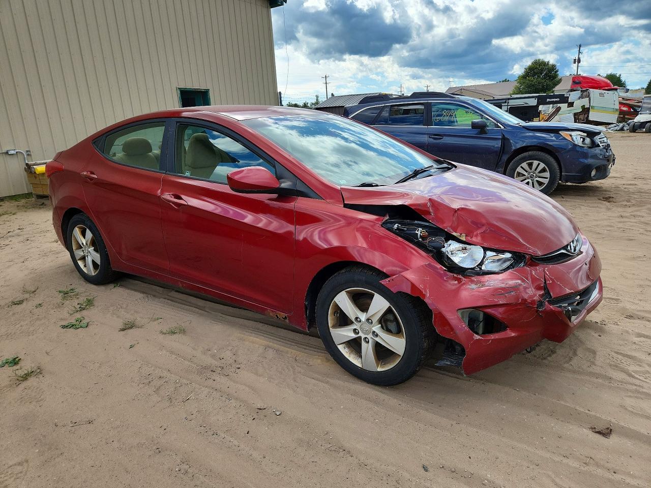 2013 Hyundai Elantra Gls Красный vin: 5NPDH4AE0DH325199