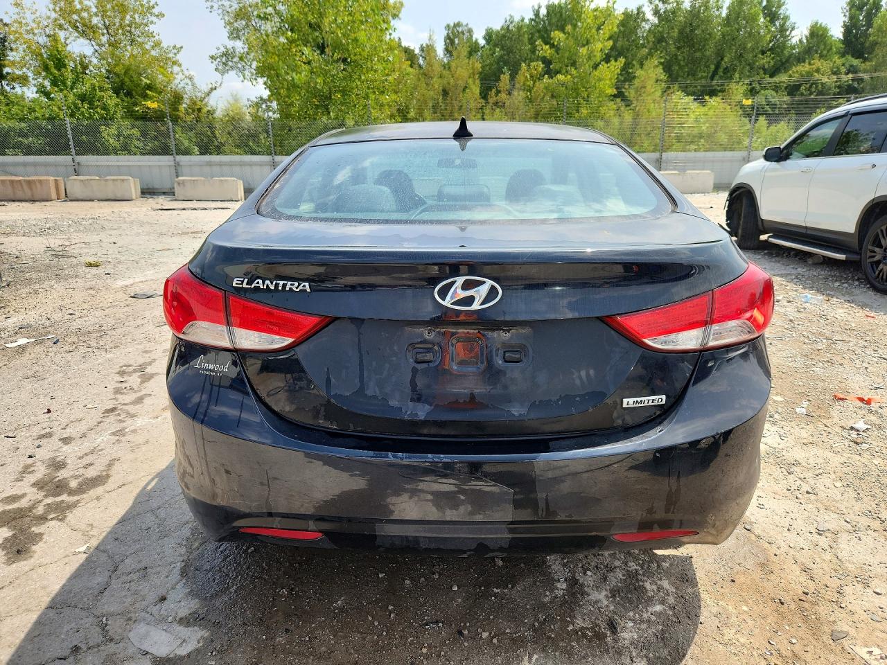 2013 Hyundai Elantra Limited Black vin: 5NPDH4AE0DH327700