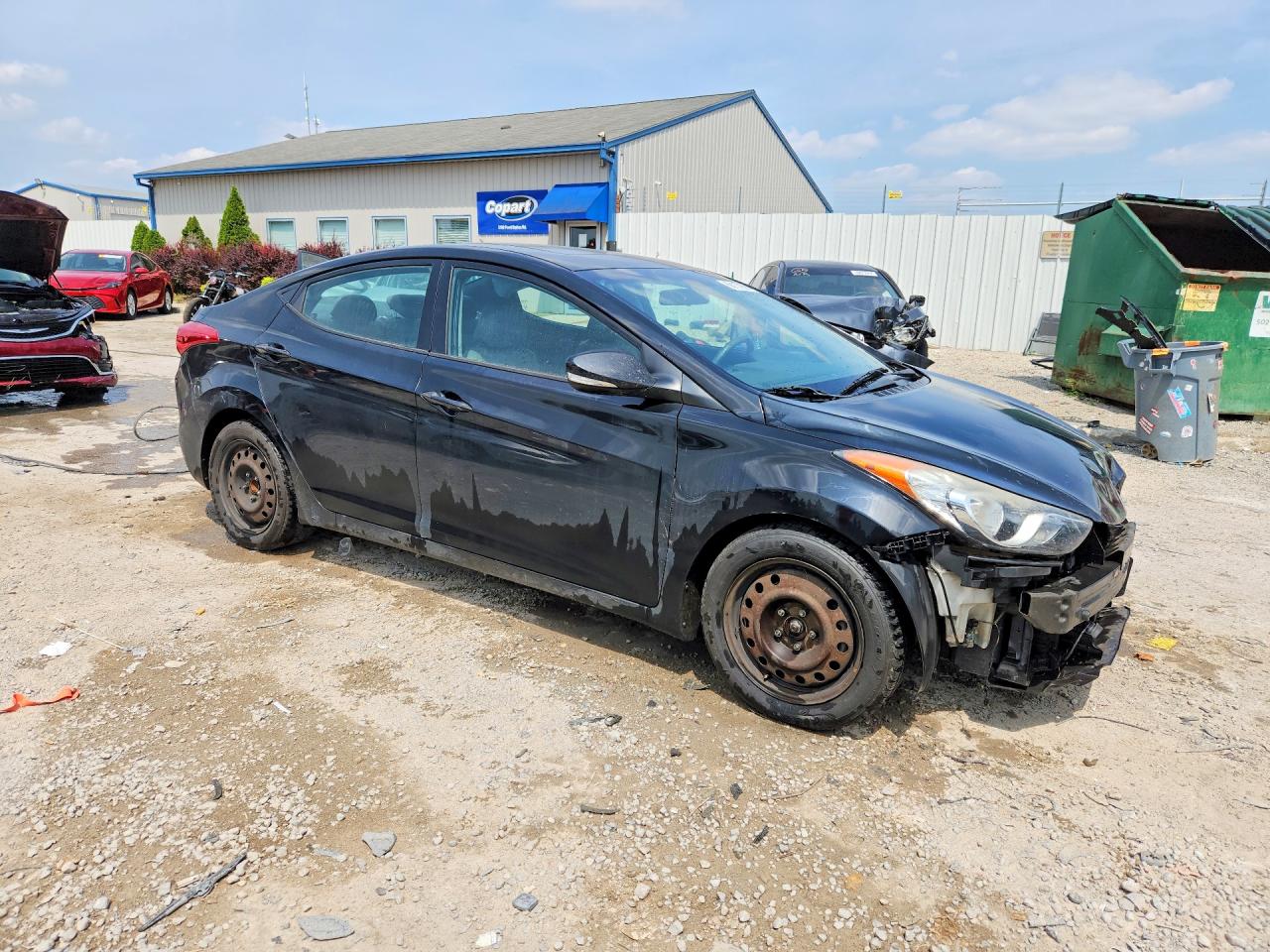 2013 Hyundai Elantra Limited Black vin: 5NPDH4AE0DH327700