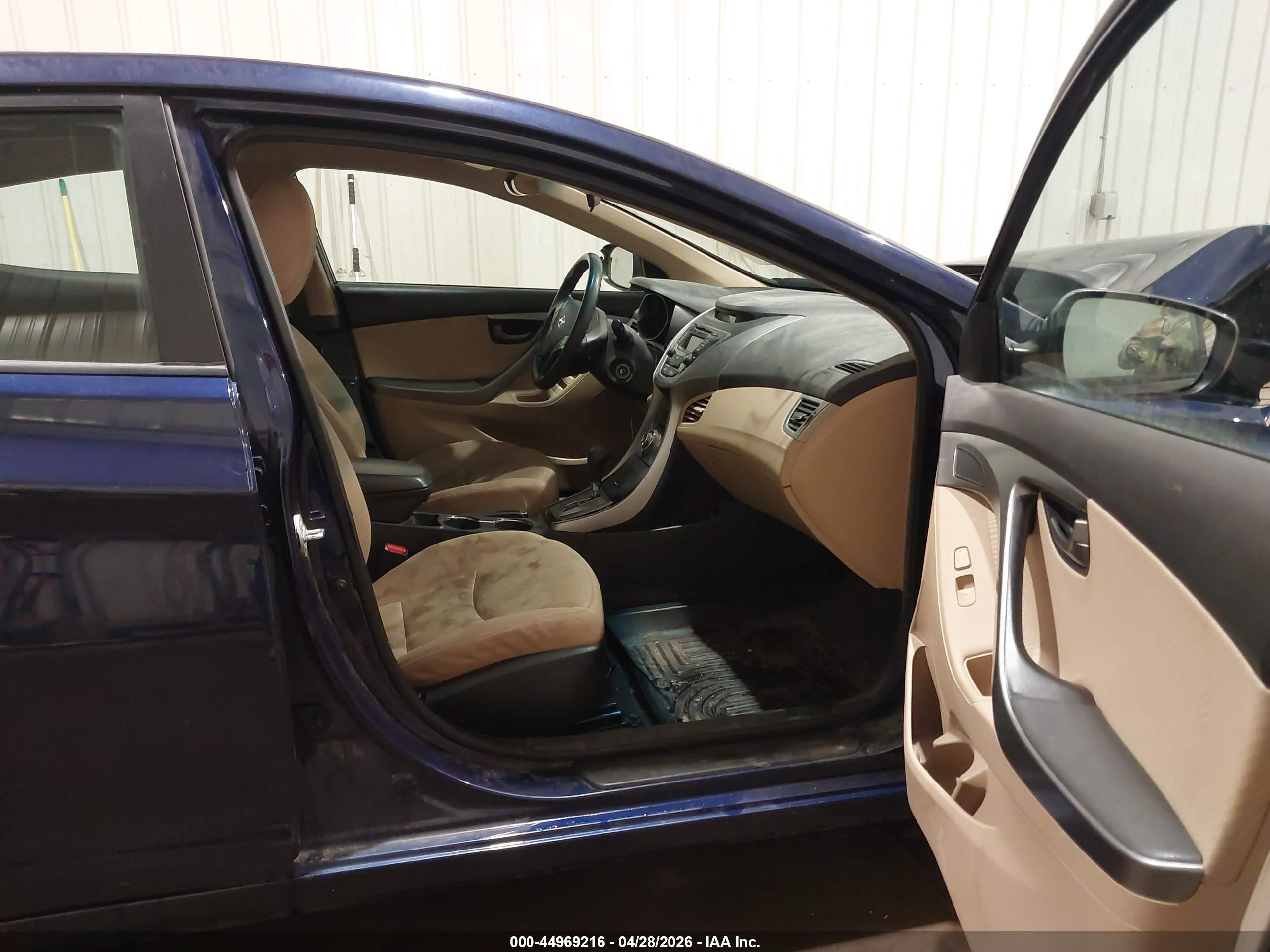 2013 Hyundai Elantra Gls Blue vin: 5NPDH4AE0DH329088