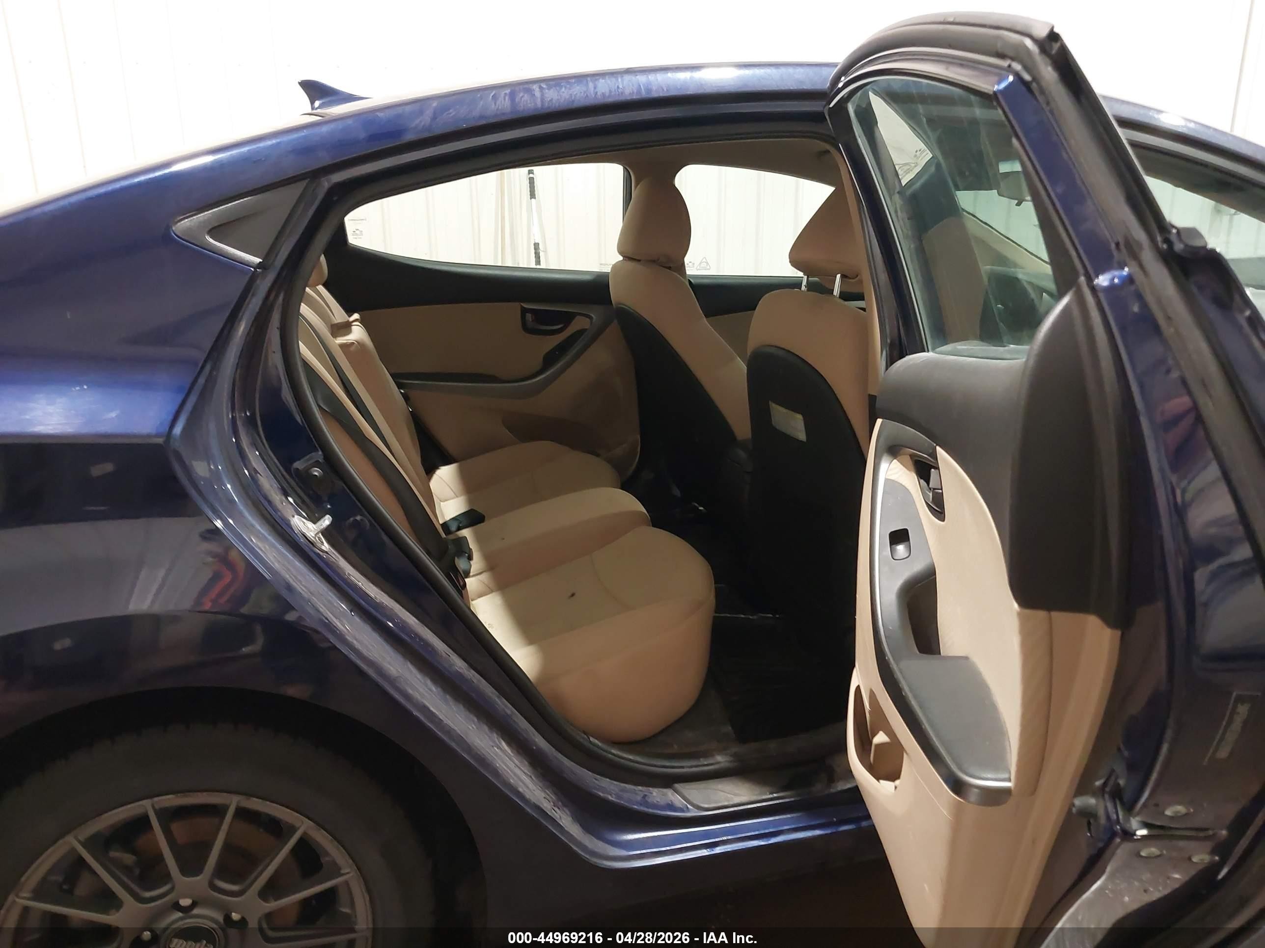 2013 Hyundai Elantra Gls Blue vin: 5NPDH4AE0DH329088