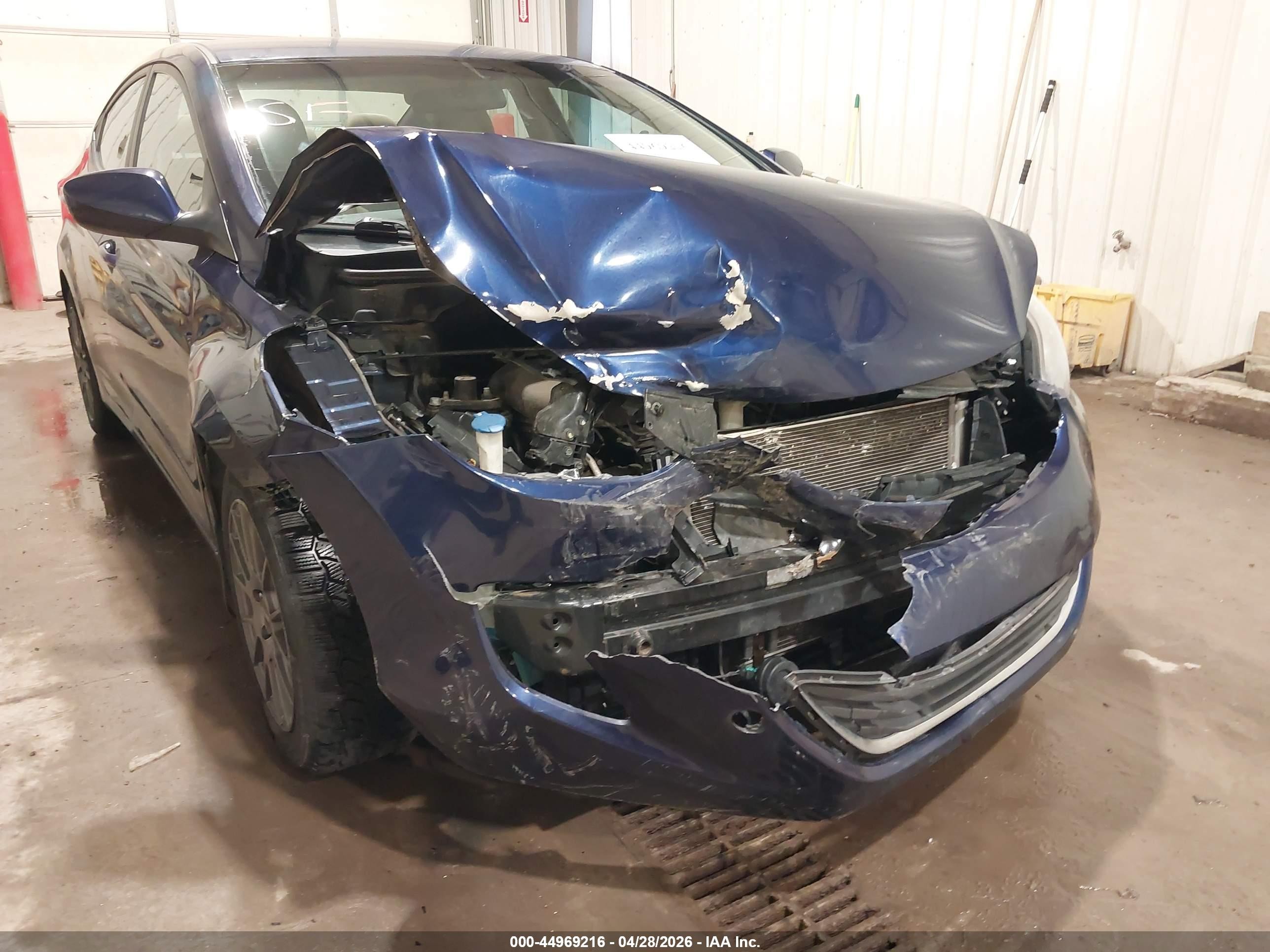 2013 Hyundai Elantra Gls Blue vin: 5NPDH4AE0DH329088