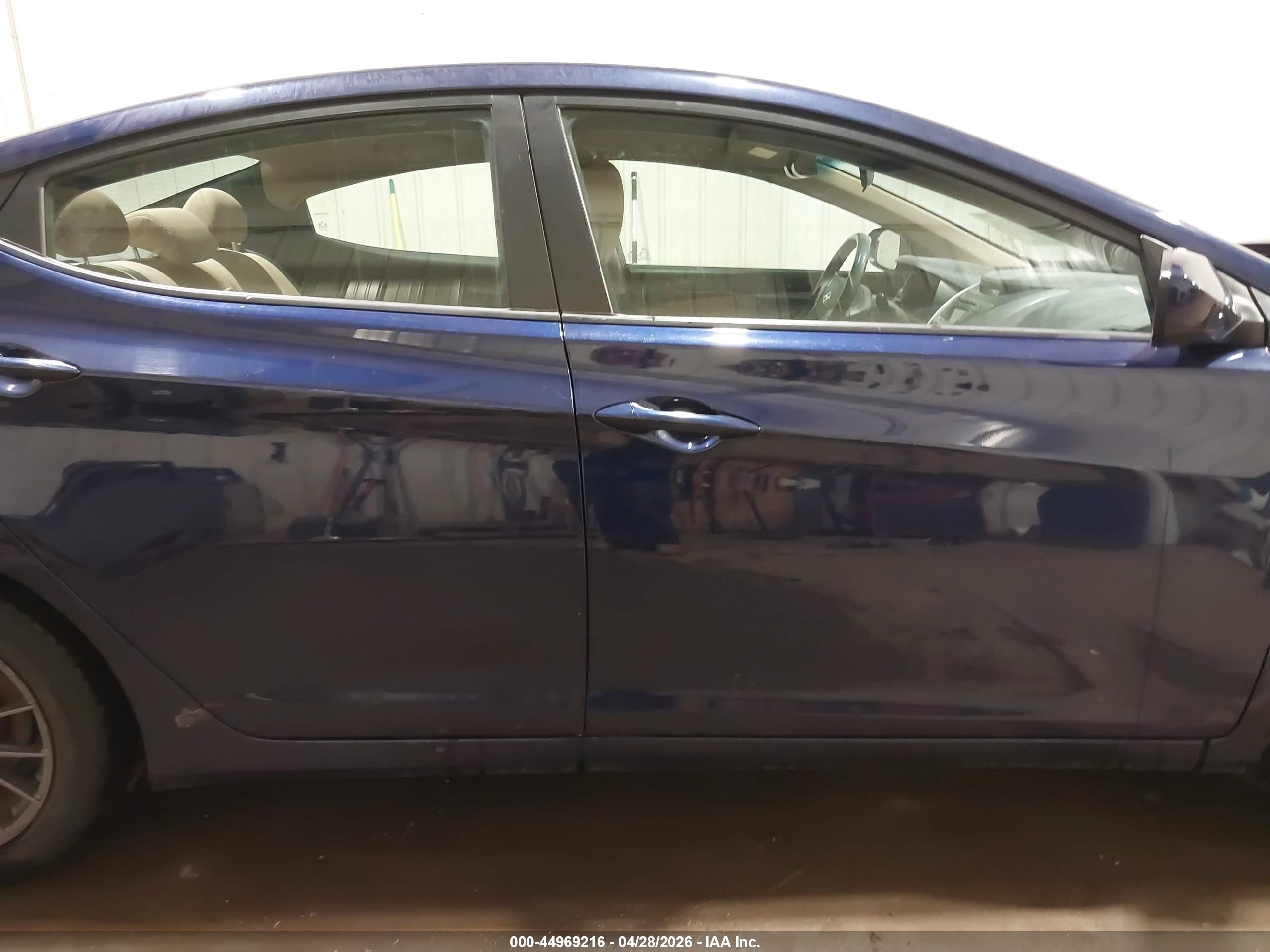 2013 Hyundai Elantra Gls Blue vin: 5NPDH4AE0DH329088
