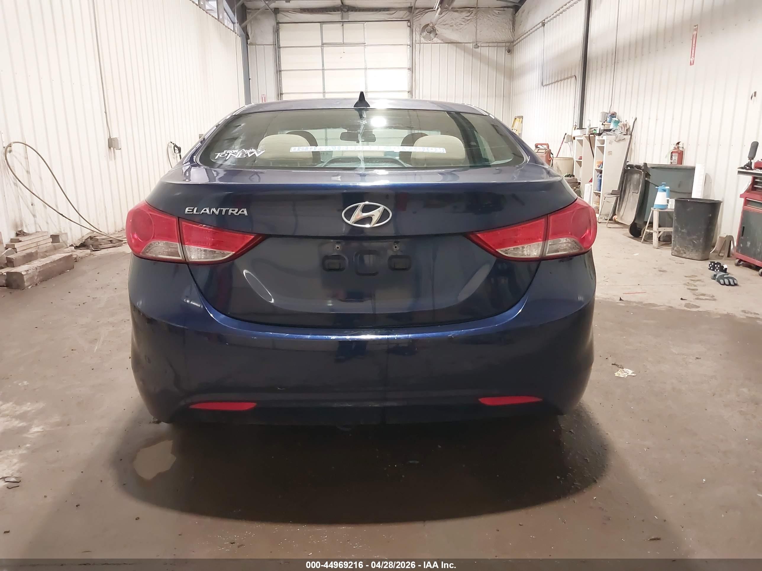 2013 Hyundai Elantra Gls Blue vin: 5NPDH4AE0DH329088