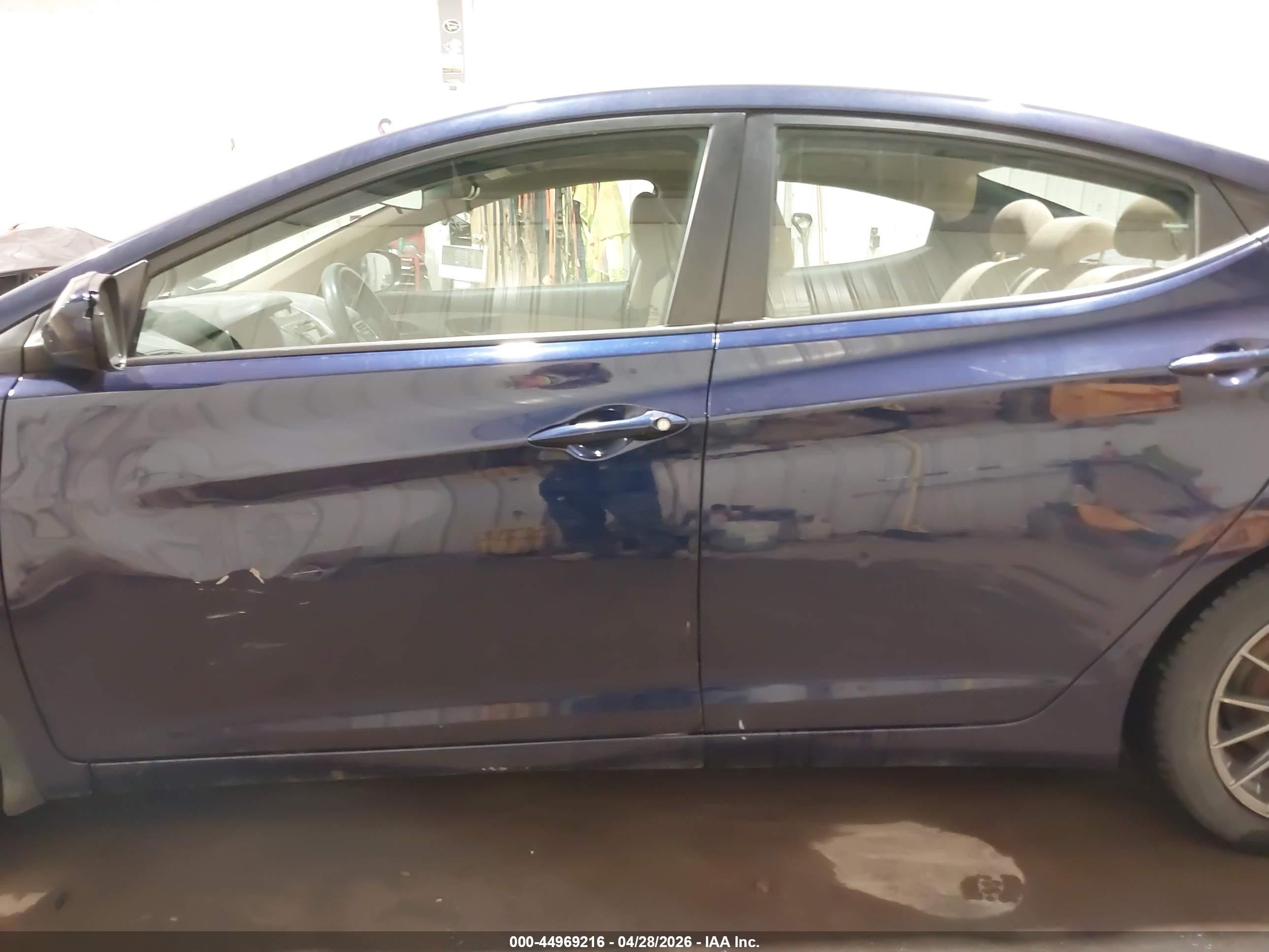 2013 Hyundai Elantra Gls Blue vin: 5NPDH4AE0DH329088