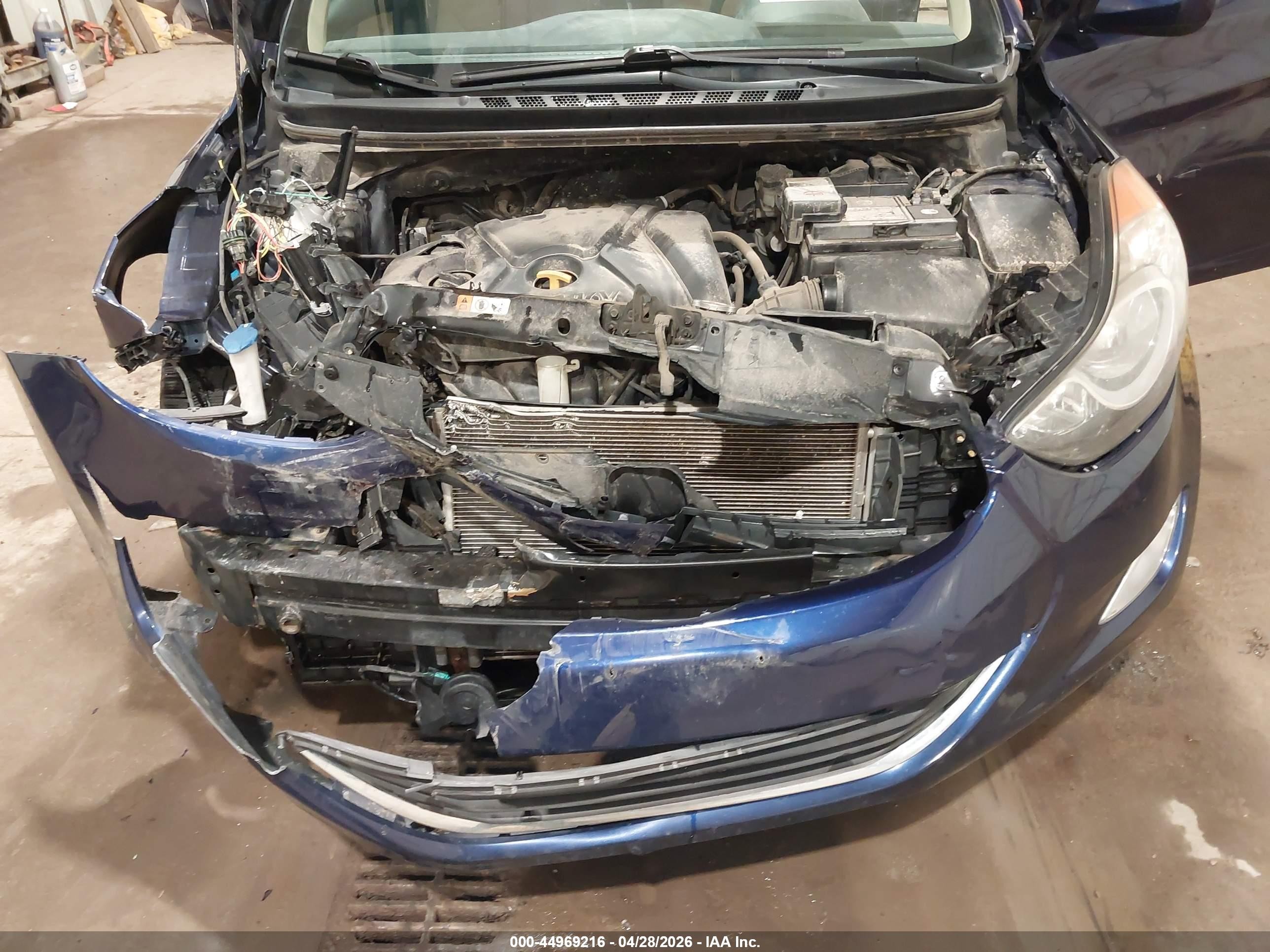 2013 Hyundai Elantra Gls Blue vin: 5NPDH4AE0DH329088