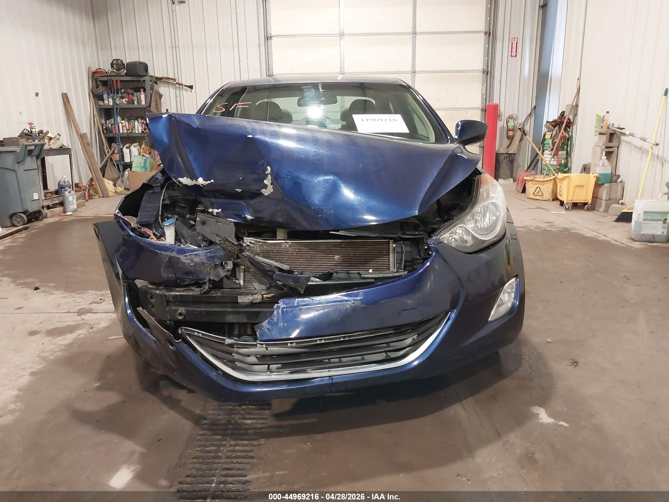 2013 Hyundai Elantra Gls Blue vin: 5NPDH4AE0DH329088