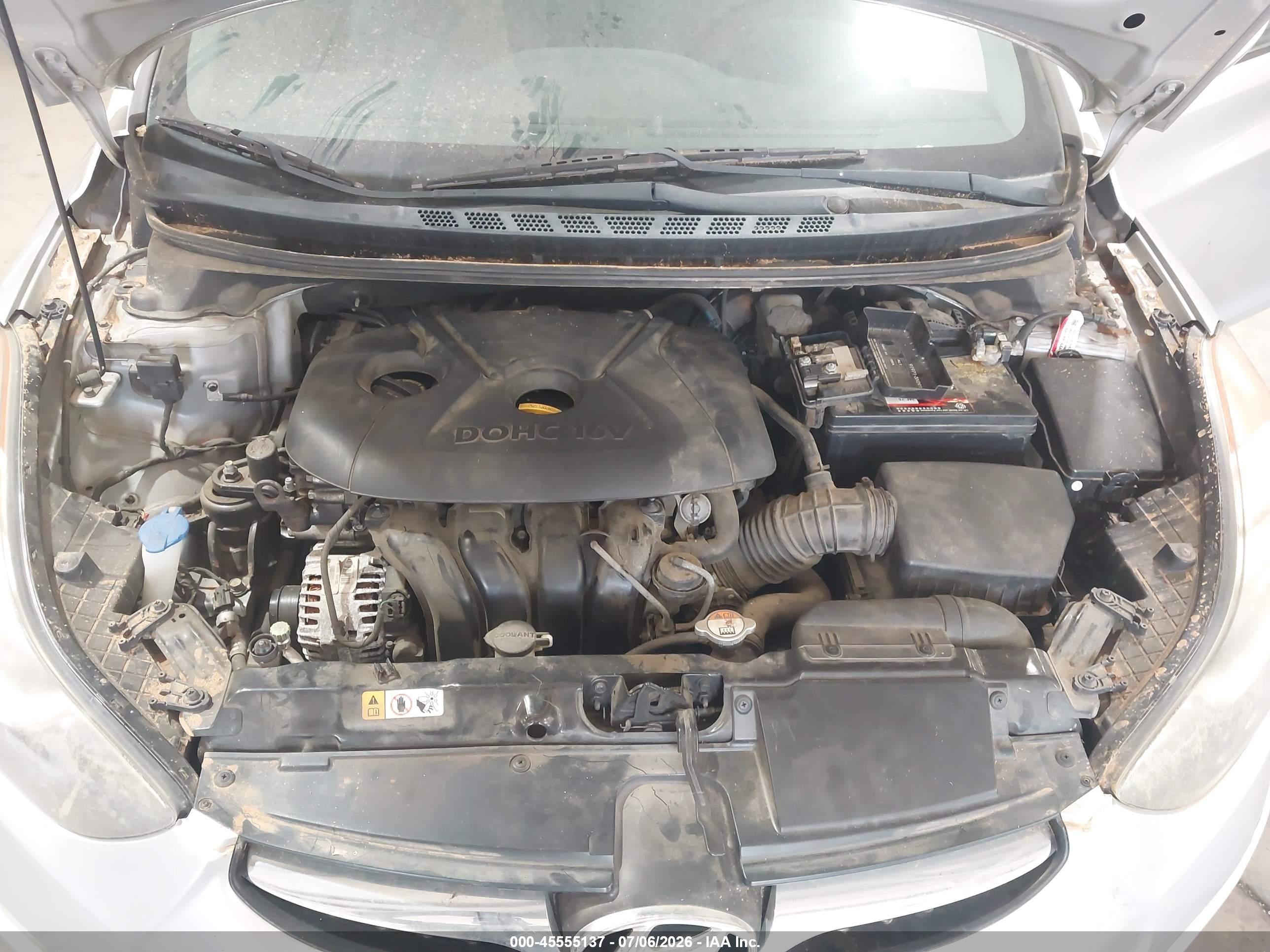 2013 Hyundai Elantra Gls Silver vin: 5NPDH4AE0DH332220