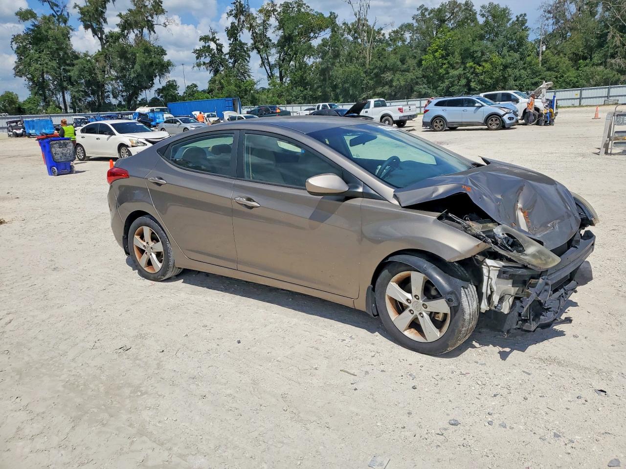 2013 Hyundai Elantra Gls Tan vin: 5NPDH4AE0DH333304