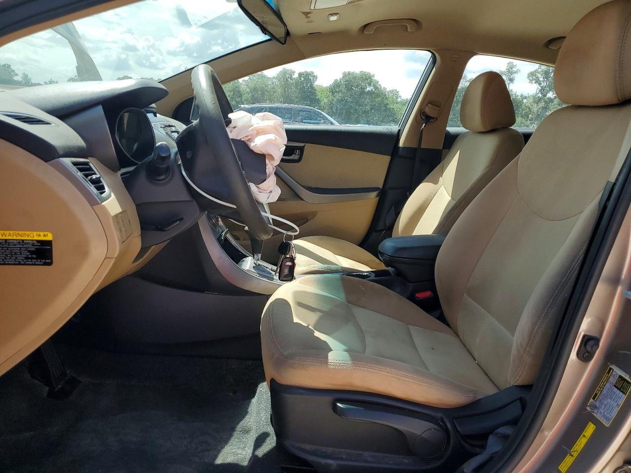 2013 Hyundai Elantra Gls Tan vin: 5NPDH4AE0DH333304