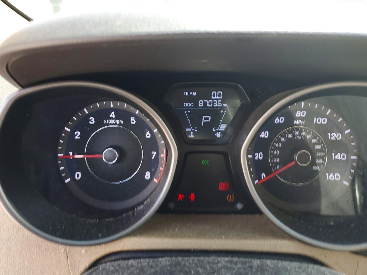 2013 Hyundai Elantra Gls Tan vin: 5NPDH4AE0DH333304