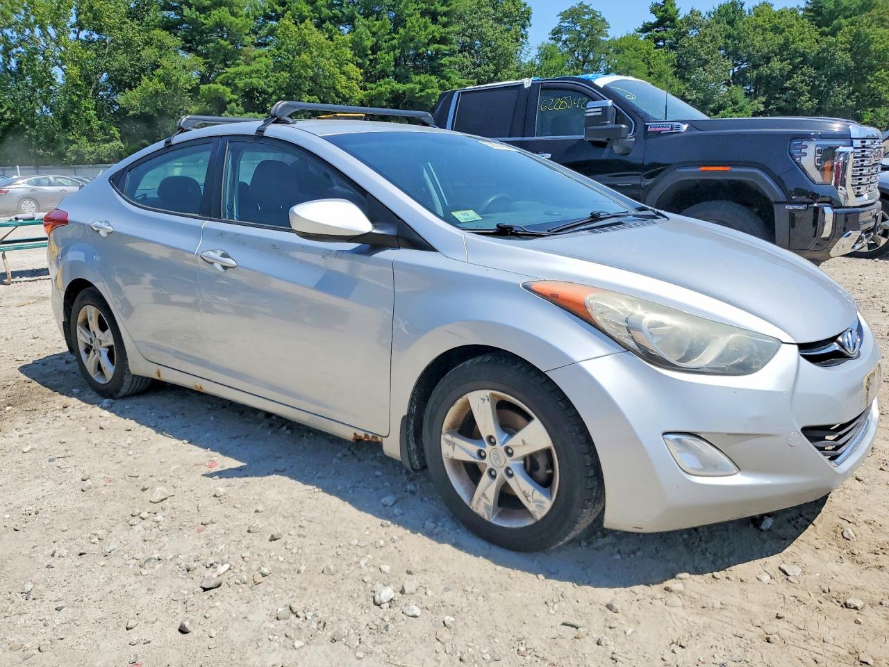 2013 Hyundai Elantra Gls Silver vin: 5NPDH4AE0DH338101