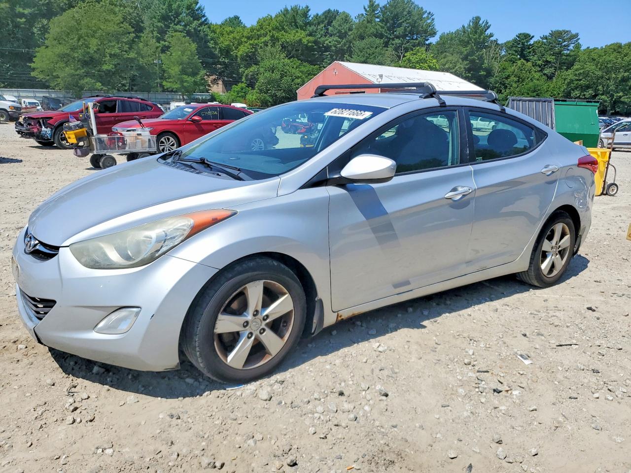 2013 Hyundai Elantra Gls Silver vin: 5NPDH4AE0DH338101