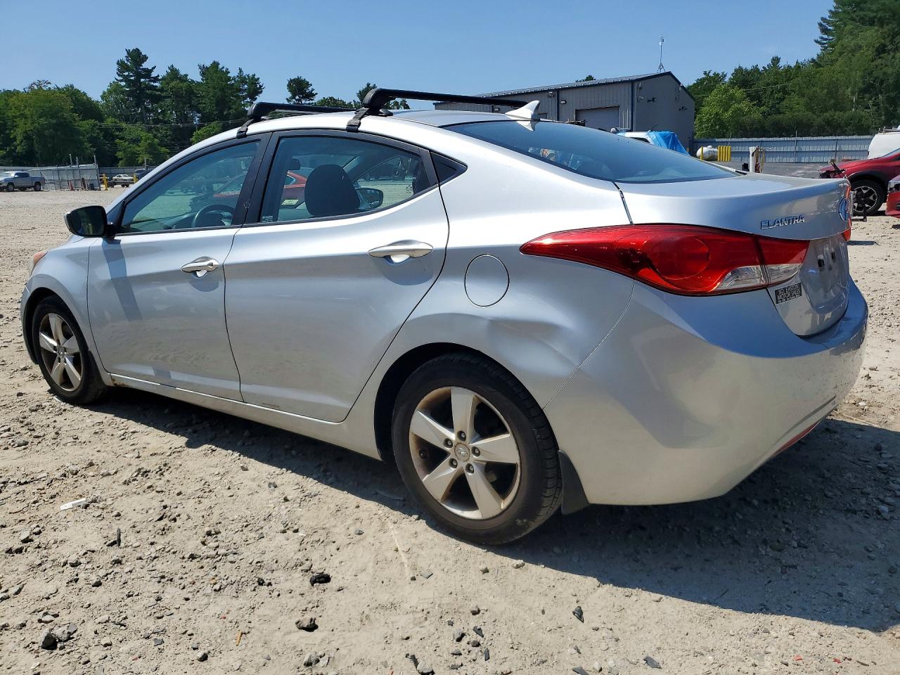 2013 Hyundai Elantra Gls Silver vin: 5NPDH4AE0DH338101