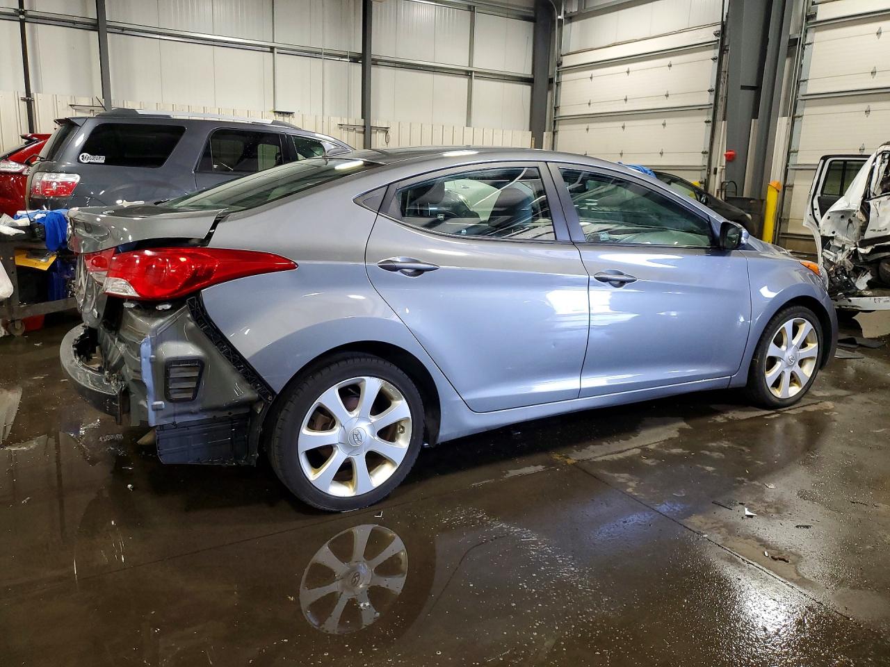 2013 Hyundai Elantra Limited Gray vin: 5NPDH4AE0DH357716