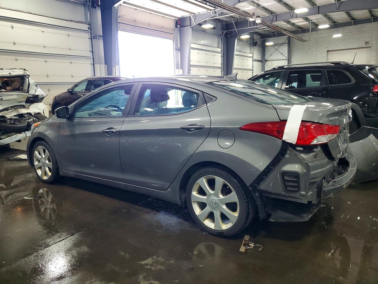 2013 Hyundai Elantra Limited Gray vin: 5NPDH4AE0DH357716